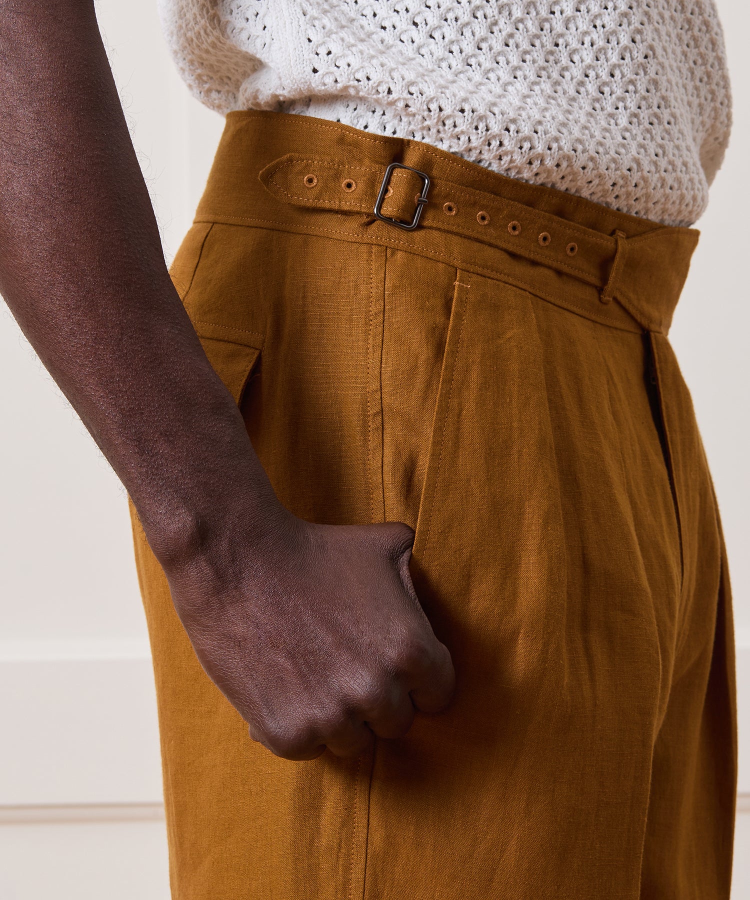Irish Linen Gurkha Trouser - Image 7