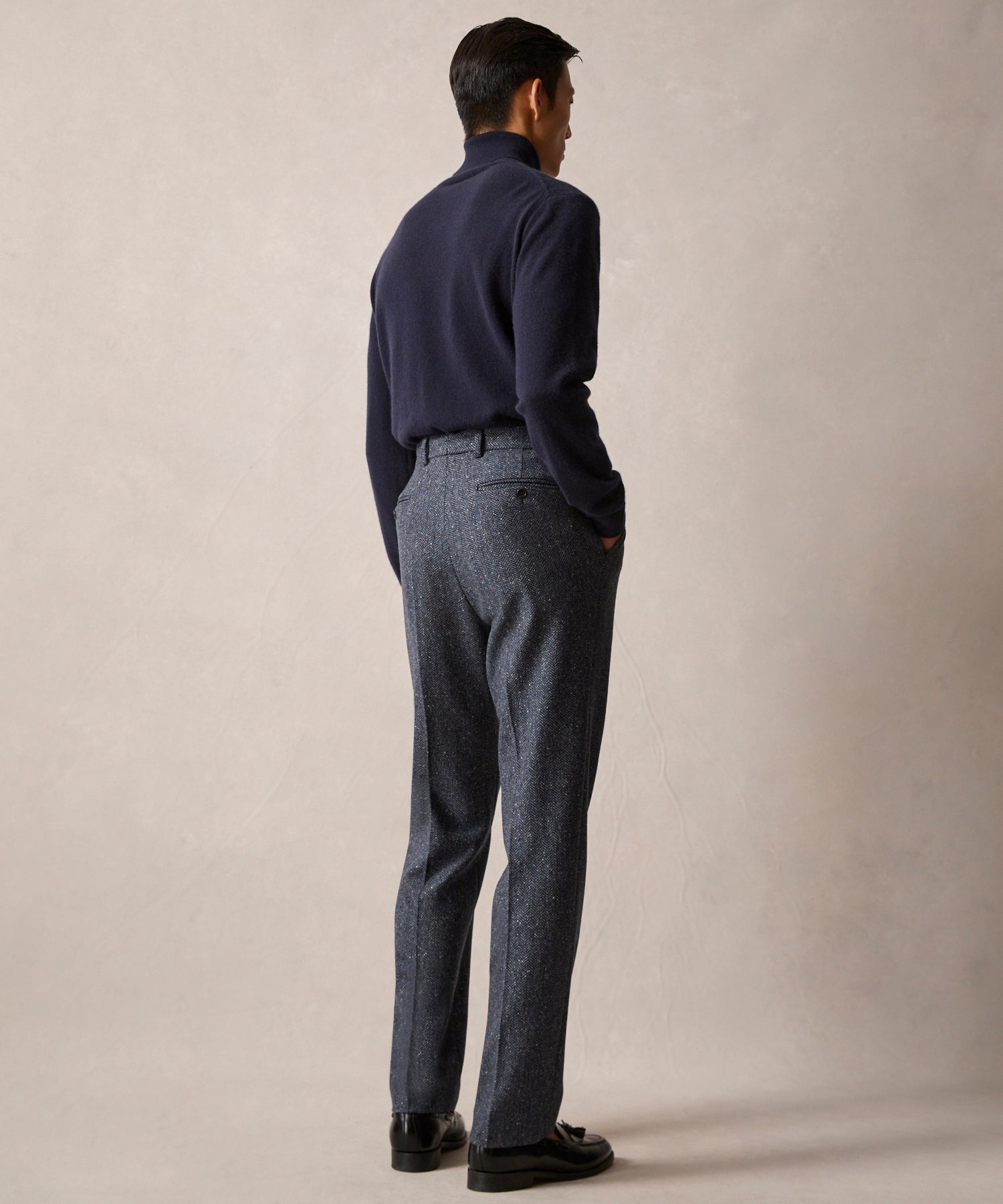 Italian Donegal Herringbone Sutton Trouser - Image 5