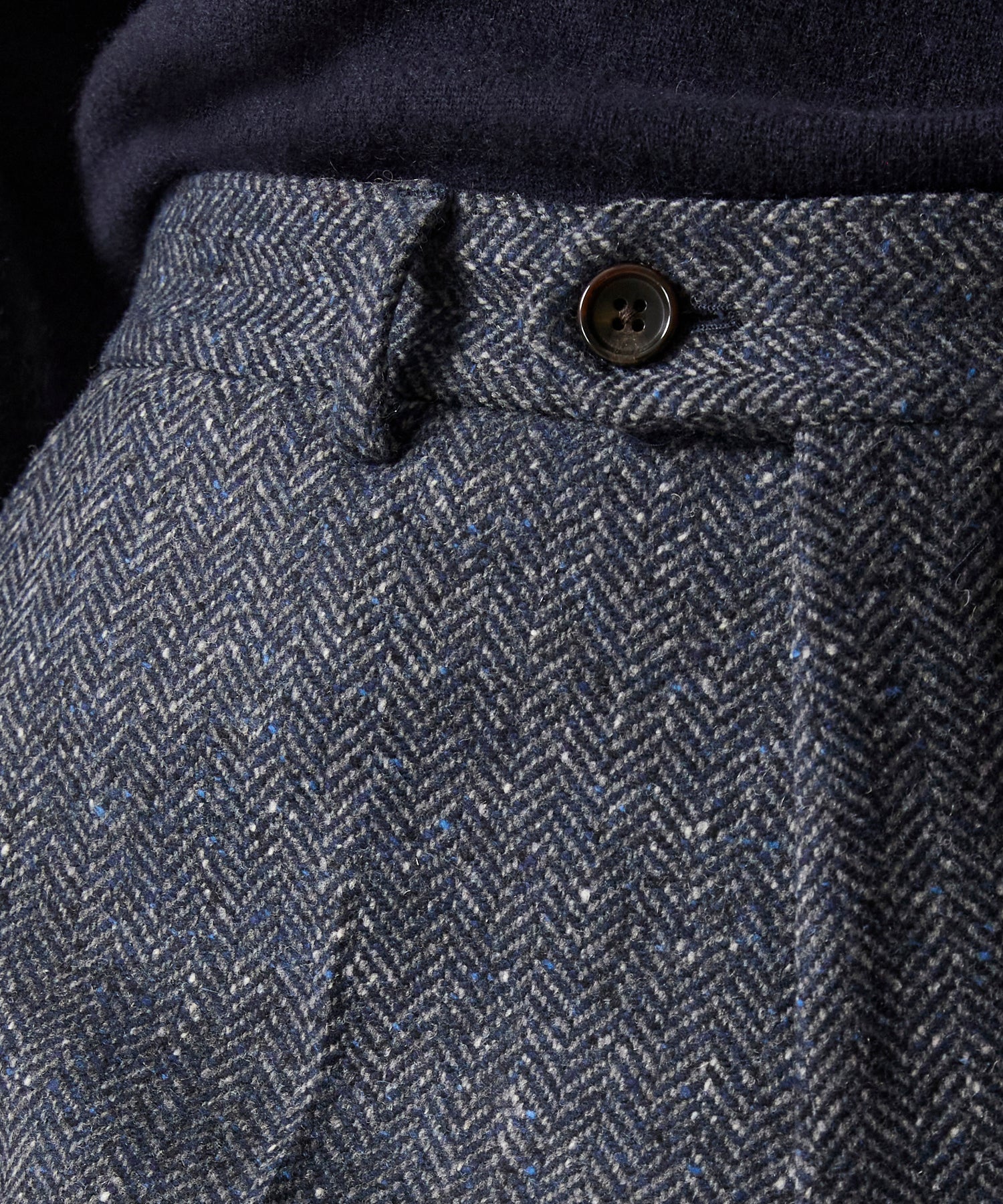 Italian Donegal Herringbone Sutton Trouser - Image 6