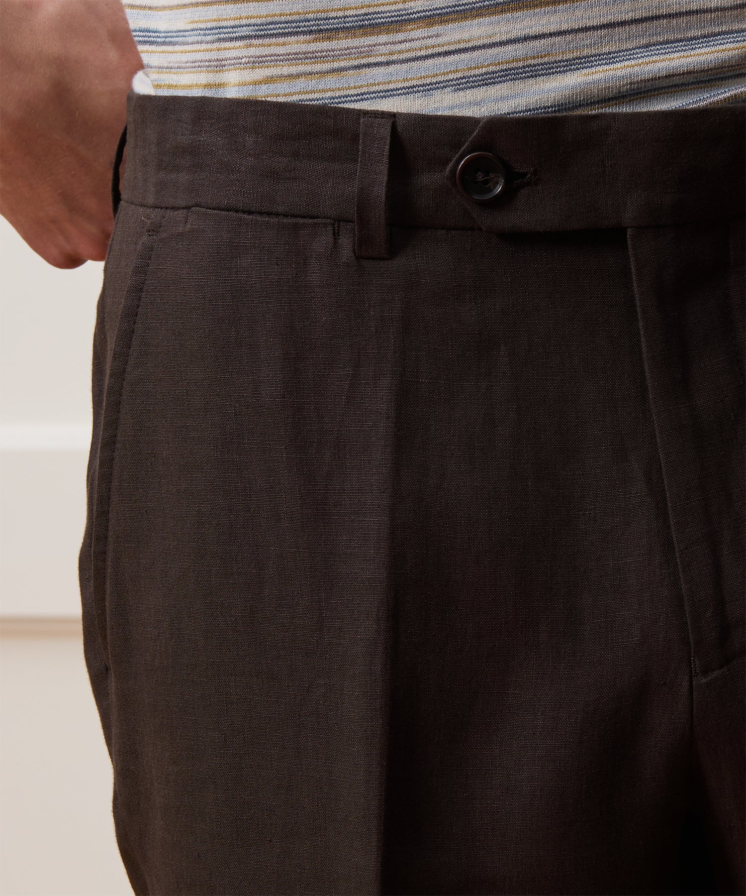 Italian Linen Sutton Trouser - Image 5