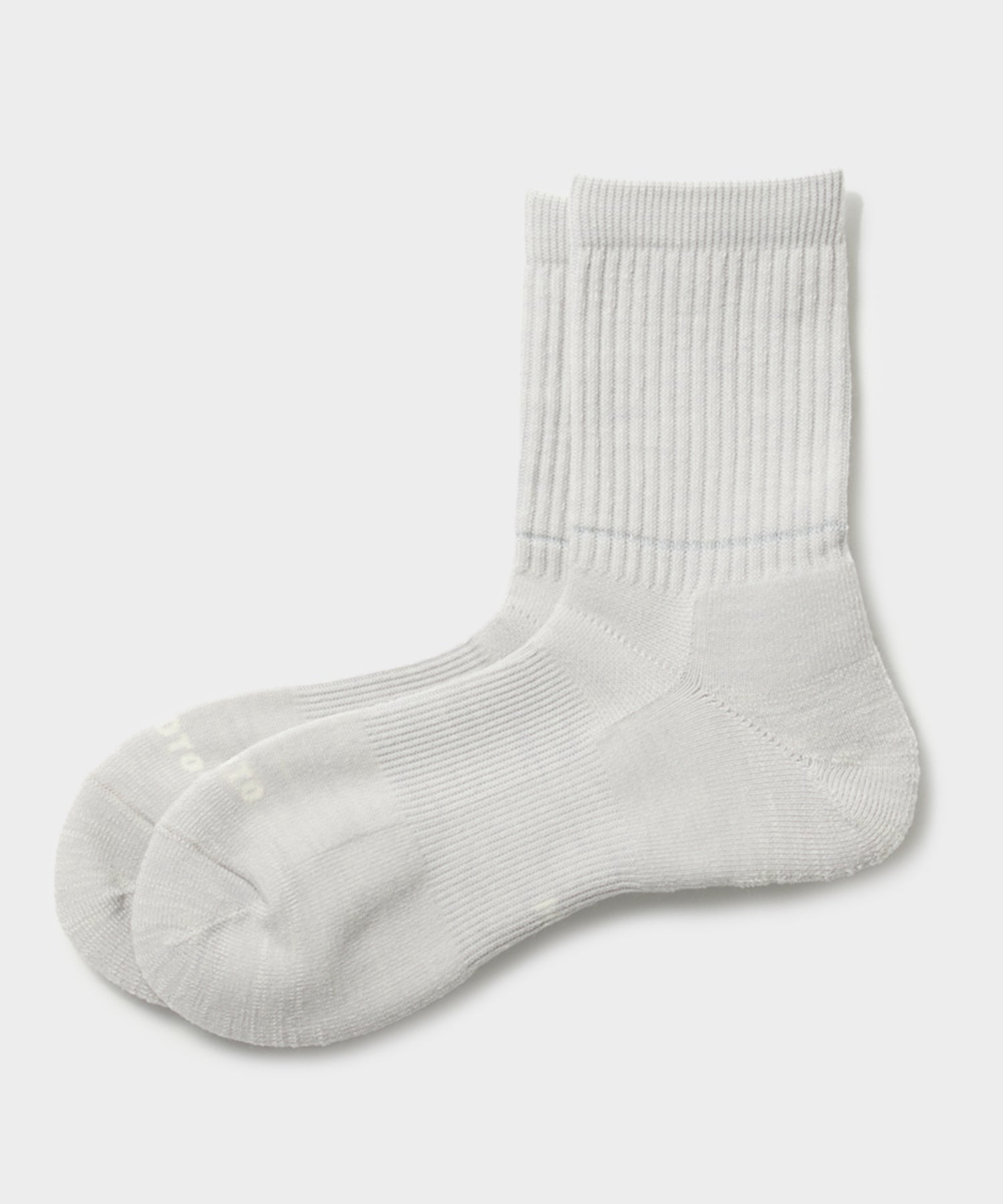 RoToTo All-Rounder Merino Crew Socks in Light Grey