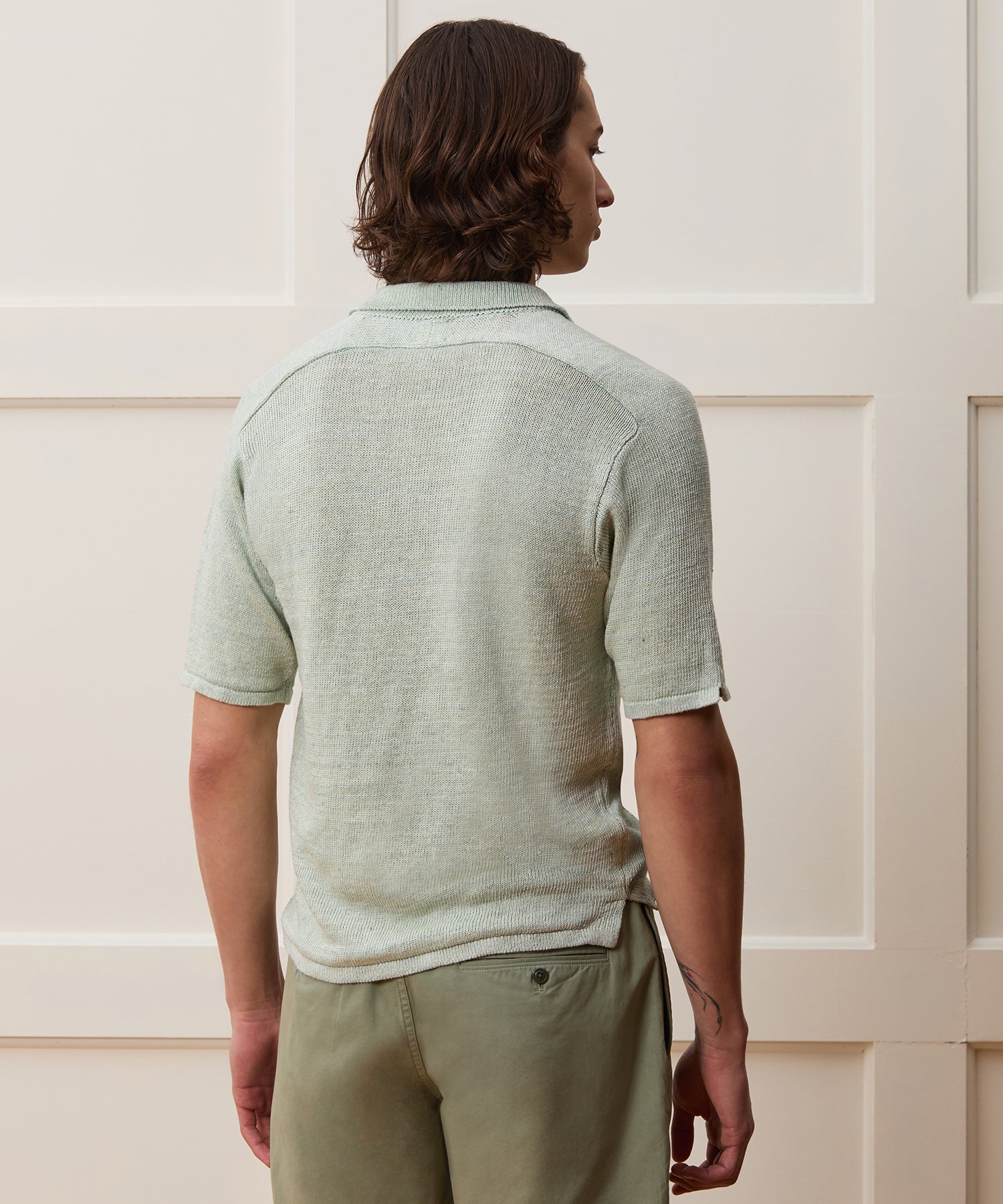 Inis Me??in Washed Linen Polo - Image 5