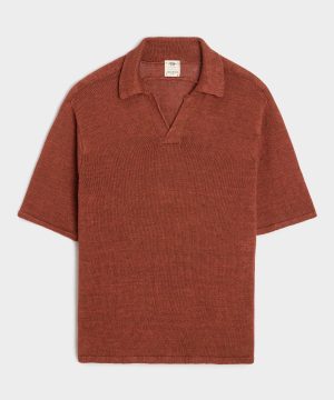 Inis Me??in Washed Linen Polo
