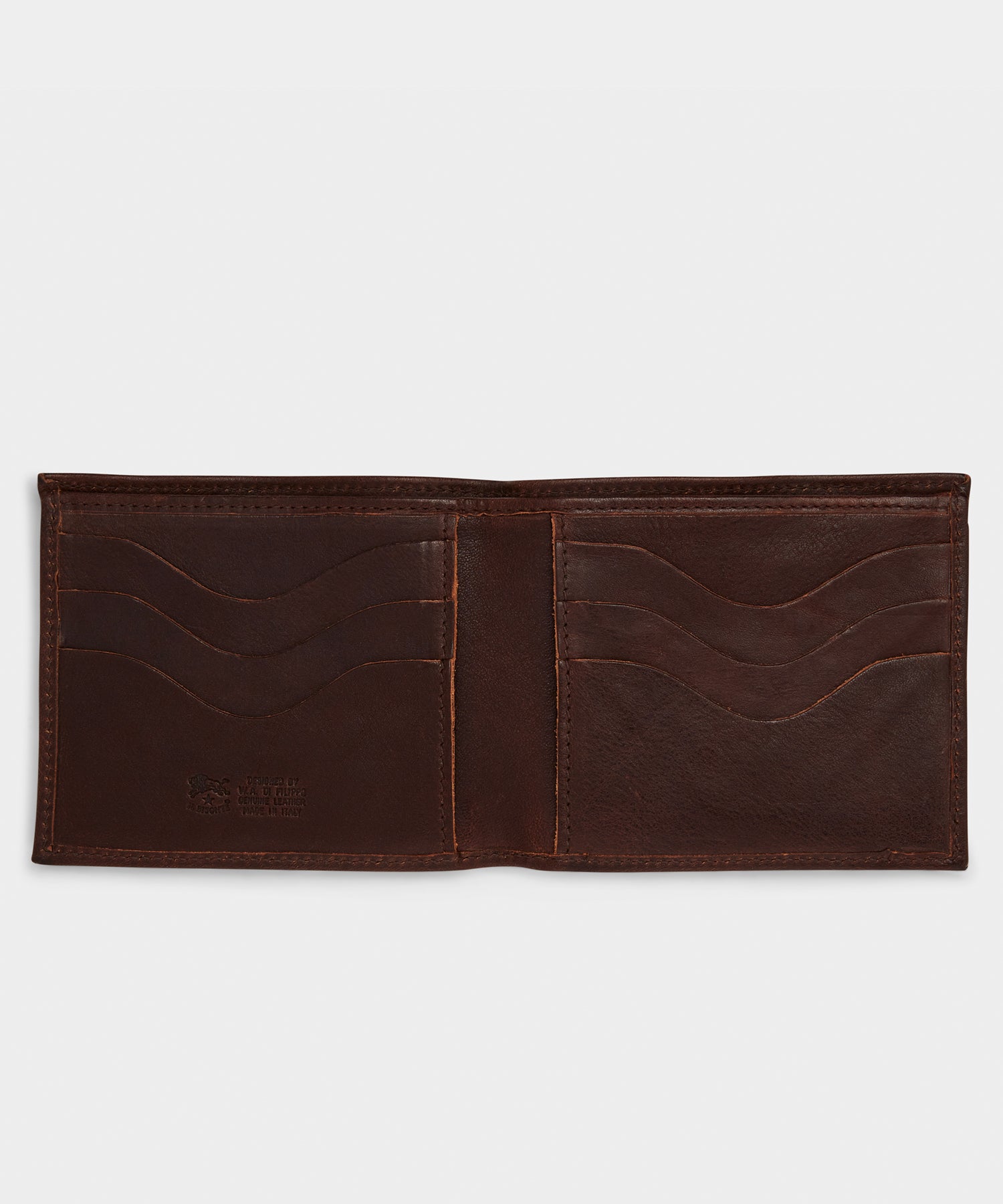 Il Bisonte Leather Bi-fold Wallet in Caffe - Image 2