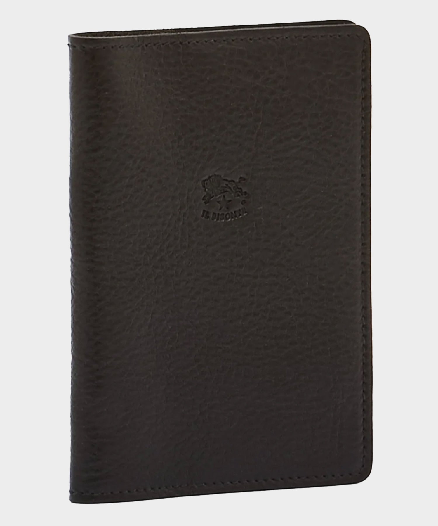 Il Bisonte Leather Passport Holder in Black - Image 2