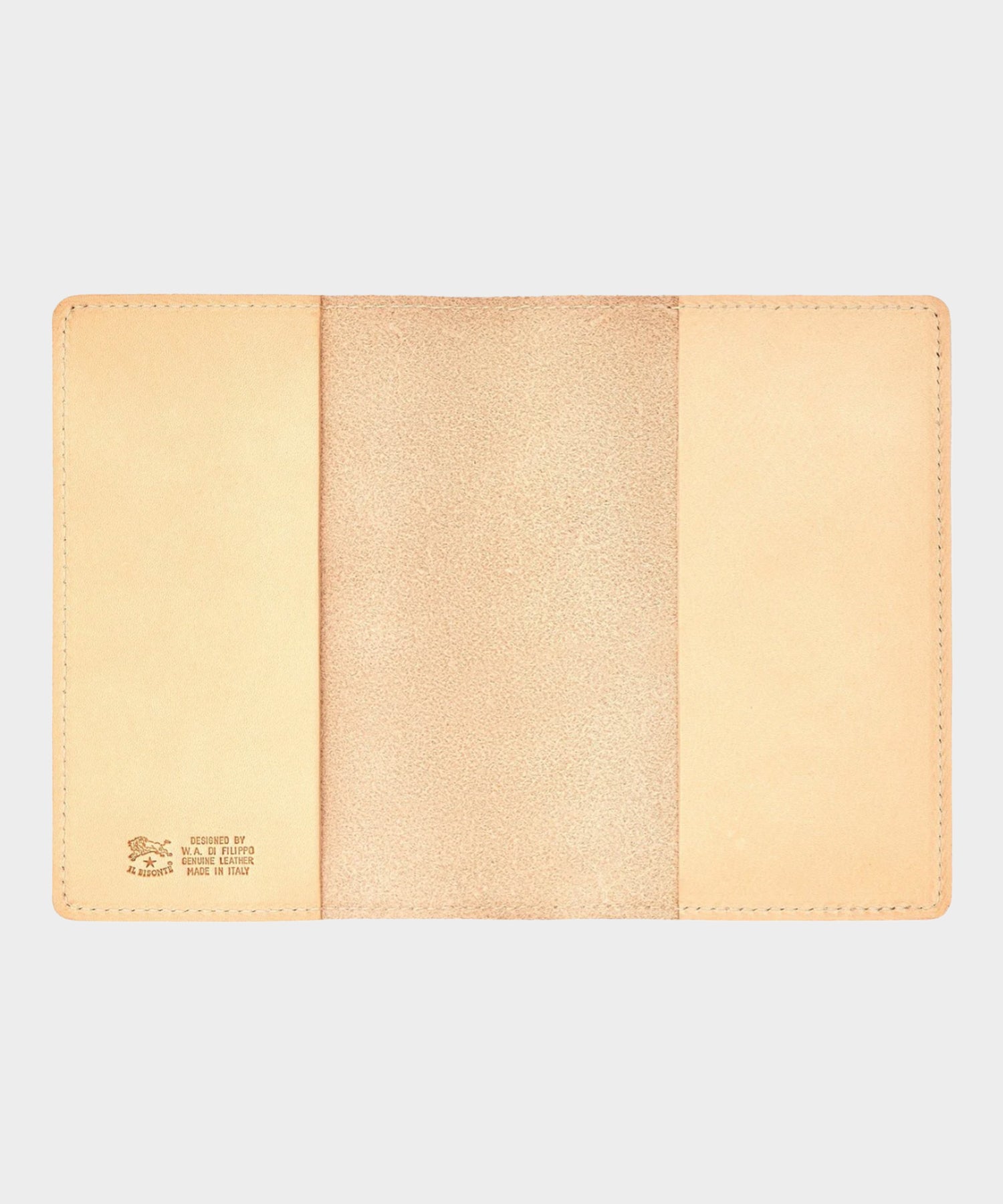 Il Bisonte Leather Passport Holder in Natural - Image 3