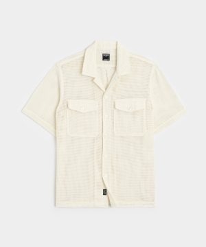 Mesh Panama Shirt in White