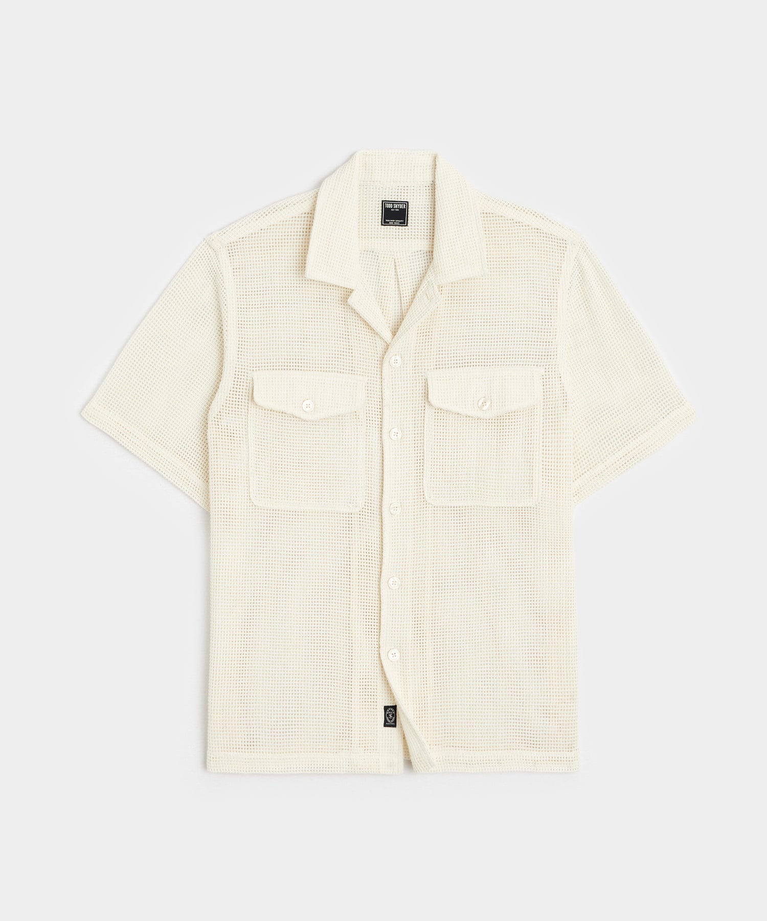 Mesh Panama Shirt in White