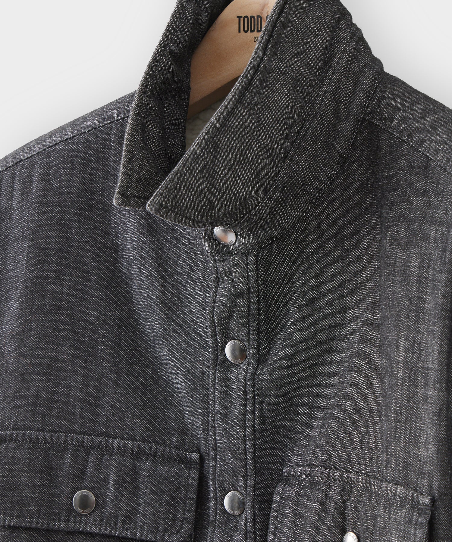 Black Denim Basecamp Shirt - Image 8