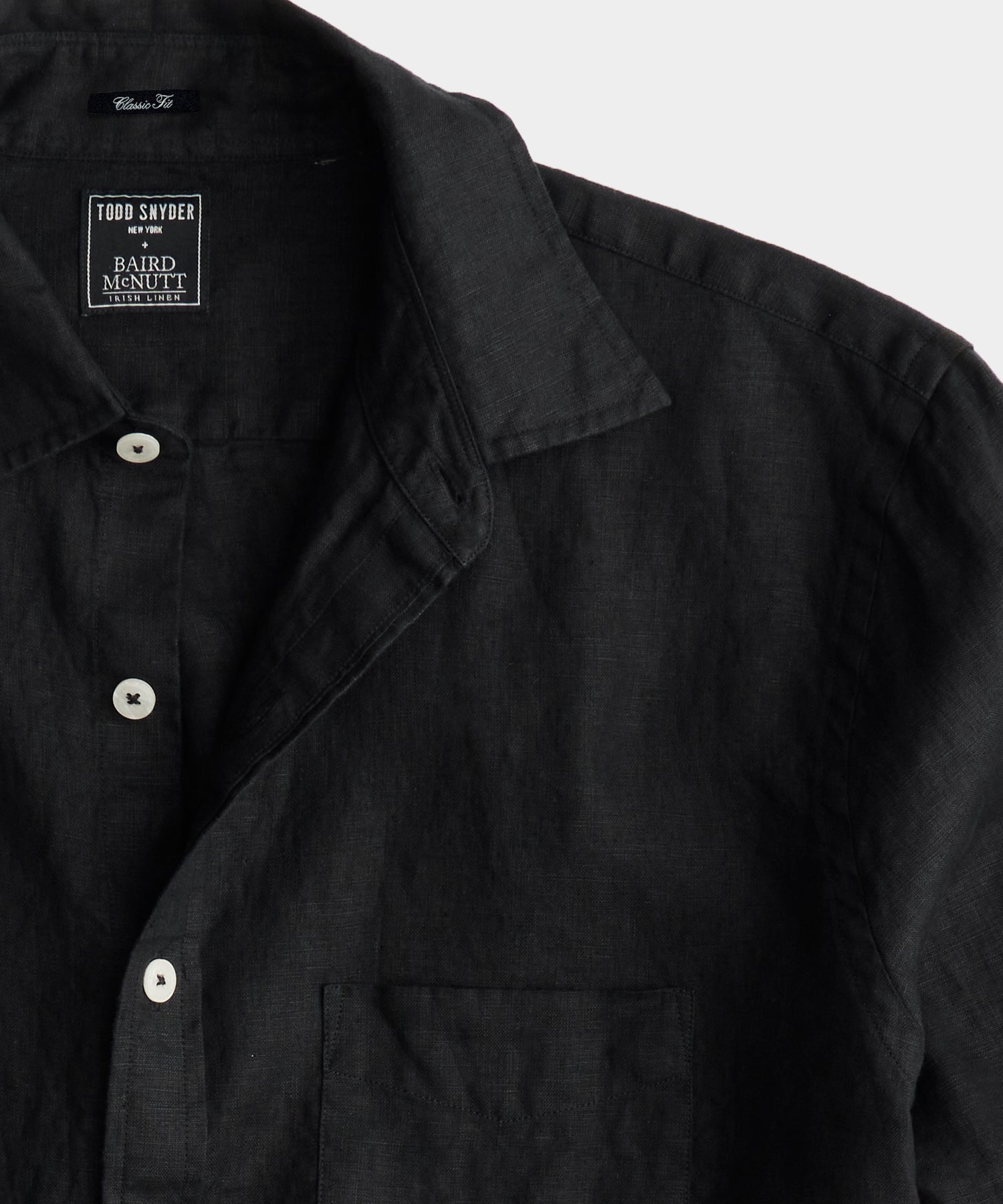 Slim Sea Soft Irish Linen Point Collar Shirt - Image 6