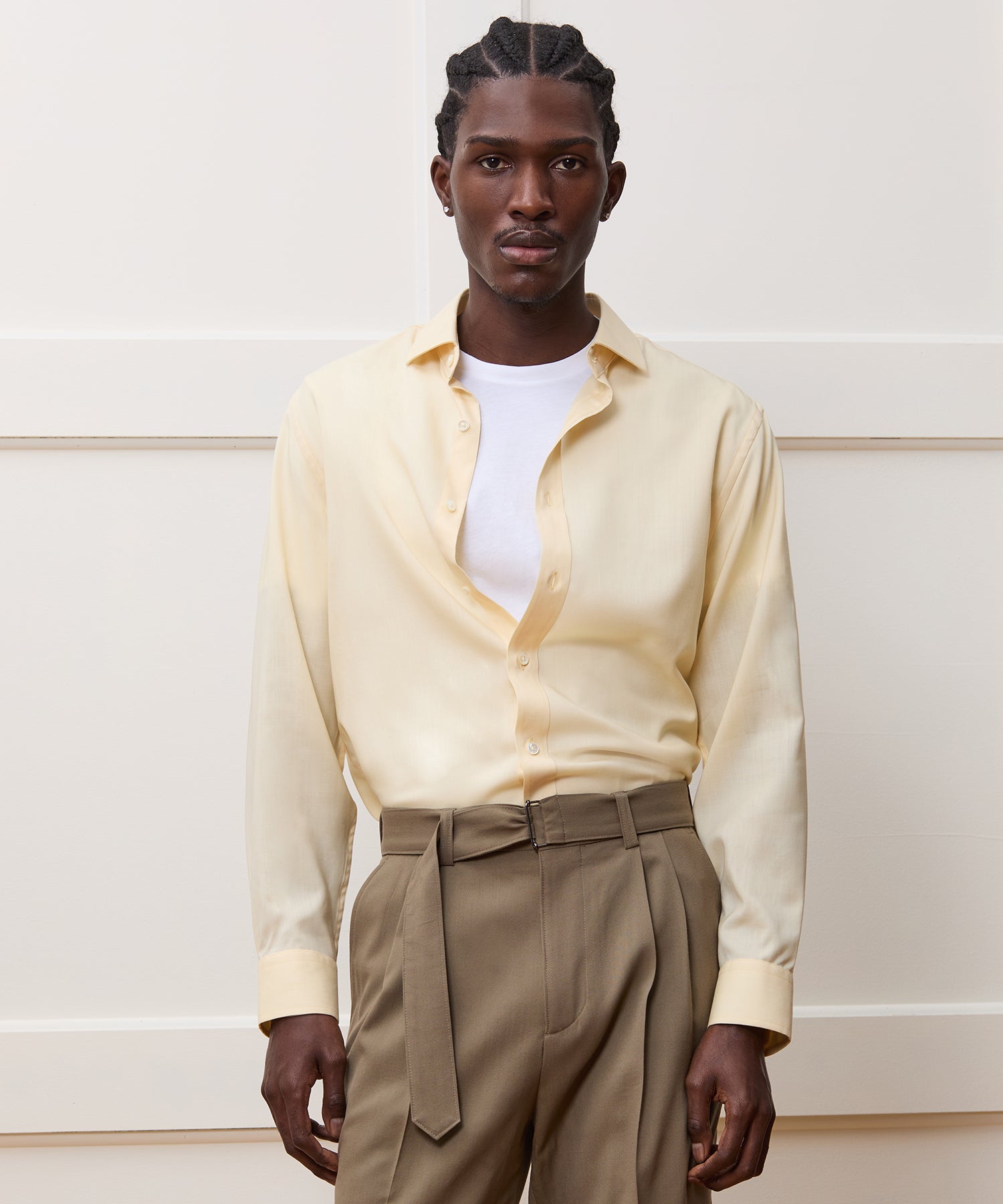 Merino Spread Collar Dress Shirt - Image 2
