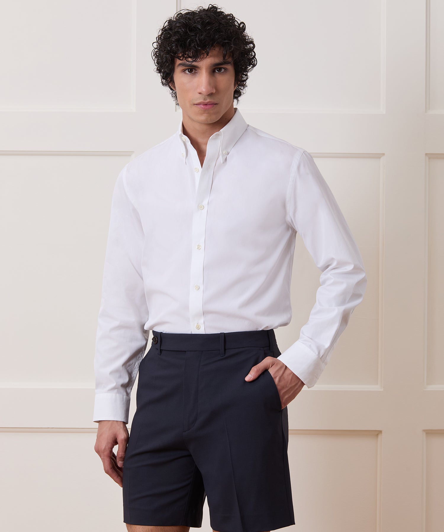 Cotton Poplin Button-Down Collar Dress Shirt - Image 2