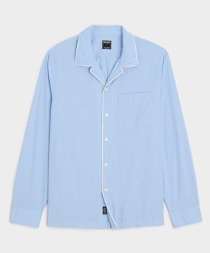 Cotton-Silk Pajama Shirt