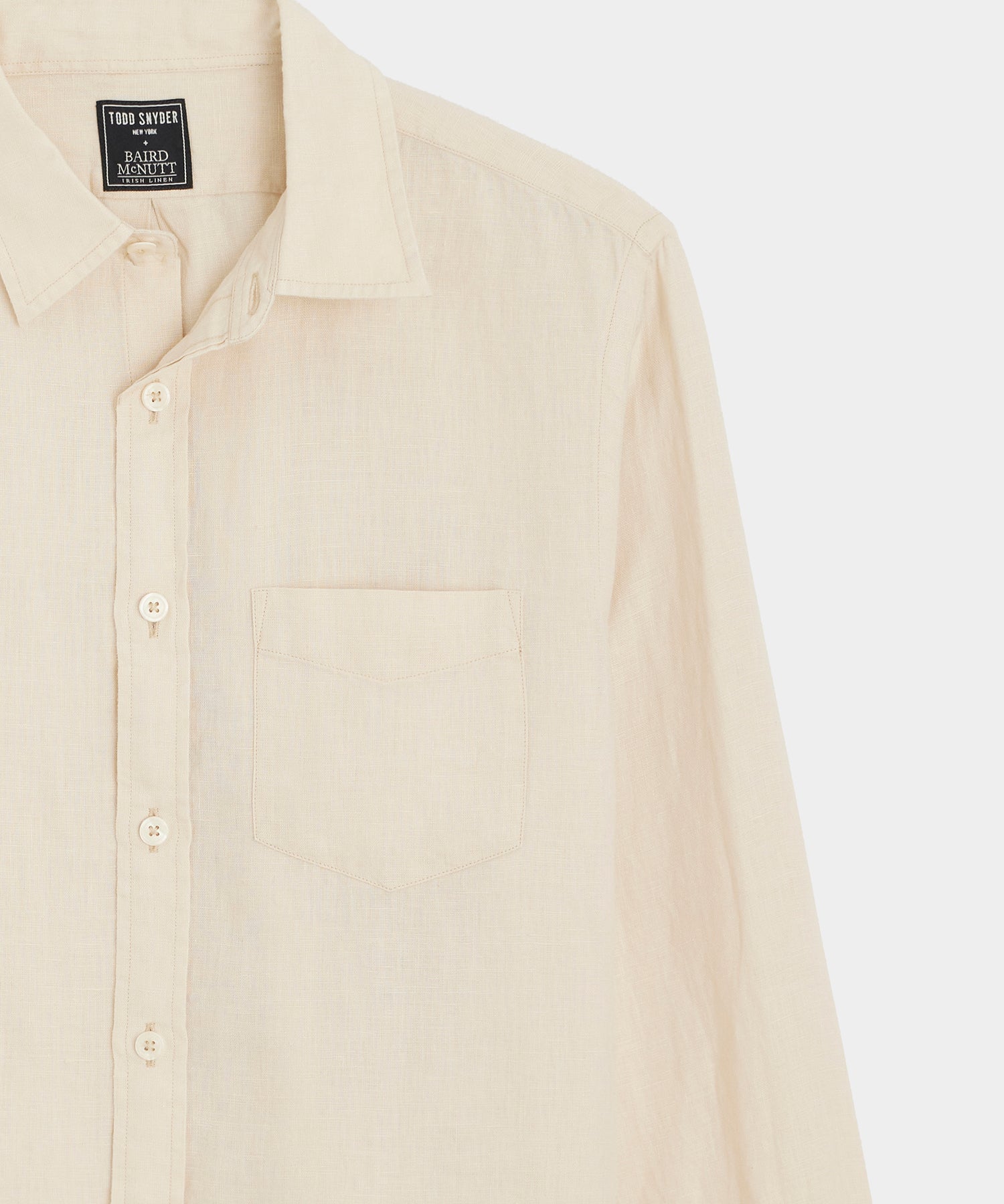 Sea Soft Irish Linen Point Collar Shirt - Image 3