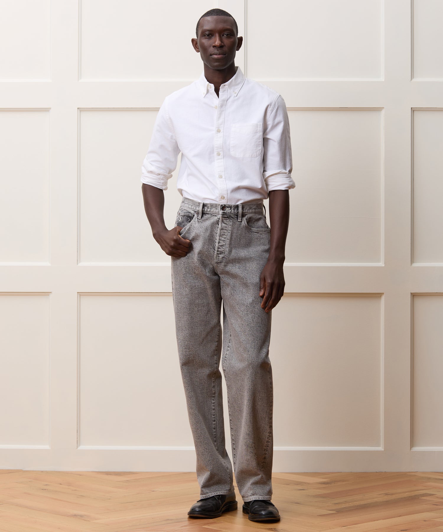 Japanese Selvedge Oxford Button-Down Collar Shirt - Image 3