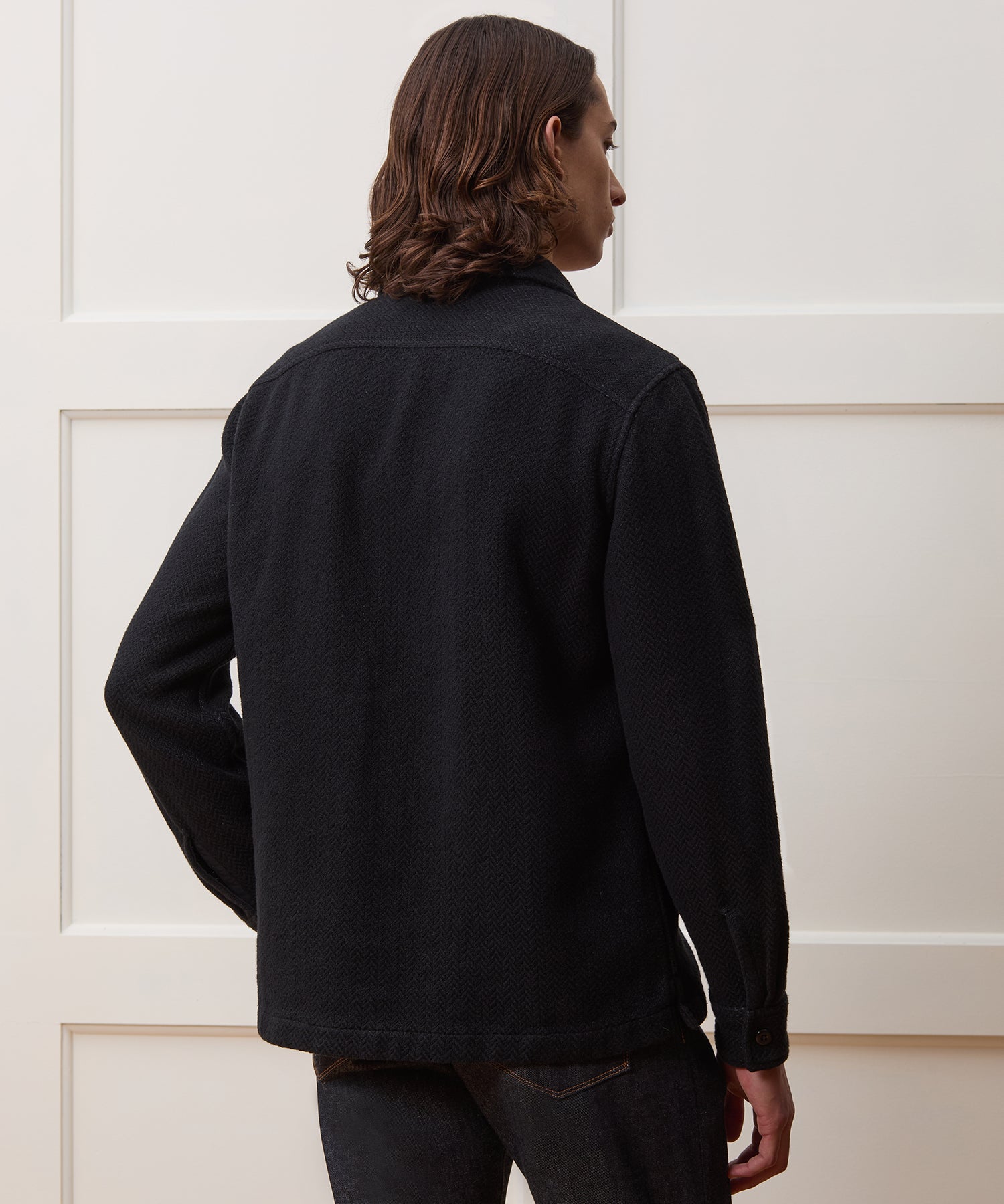 Linen-Cotton Textured Shirt Jacket - Image 4