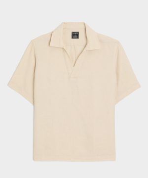 Relaxed Sea Soft Irish Linen Popover Shirt