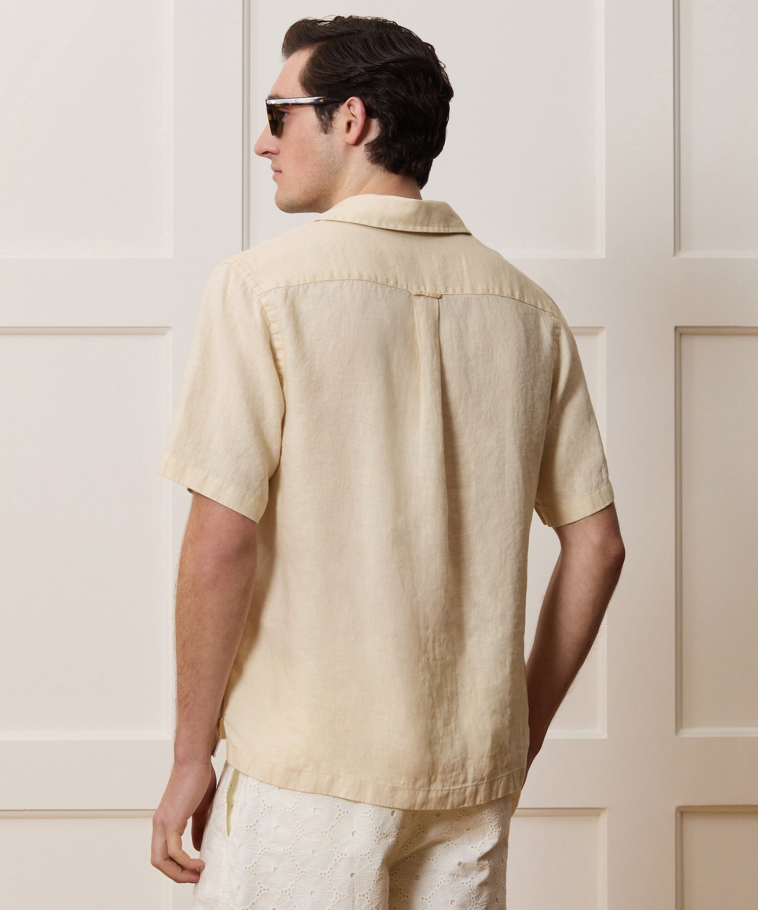 Relaxed Sea Soft Irish Linen Popover Shirt - Image 4