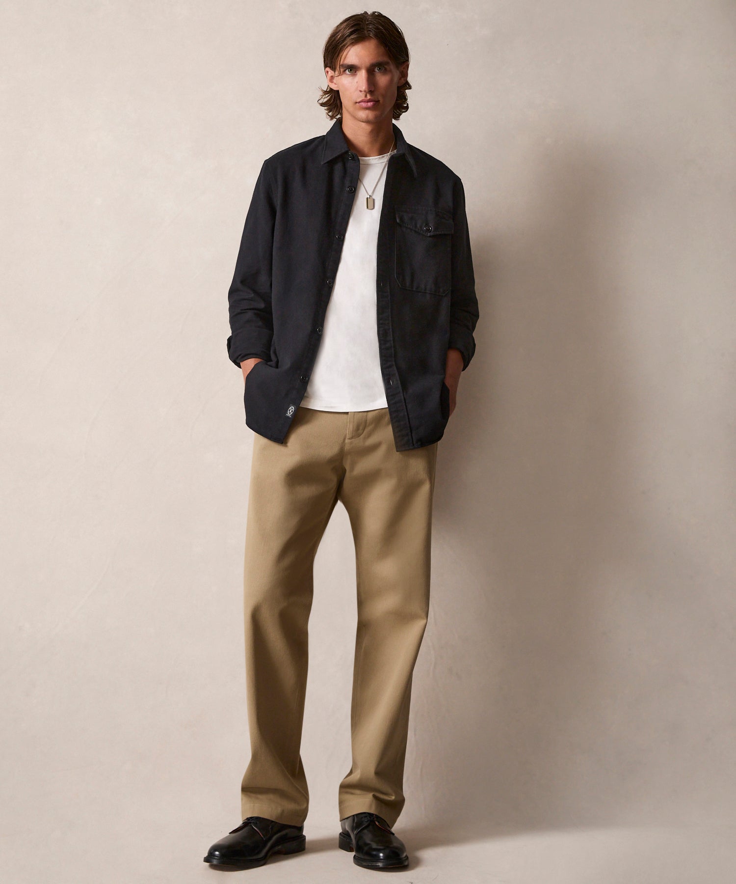 Chamois Shirt in Black - Image 2