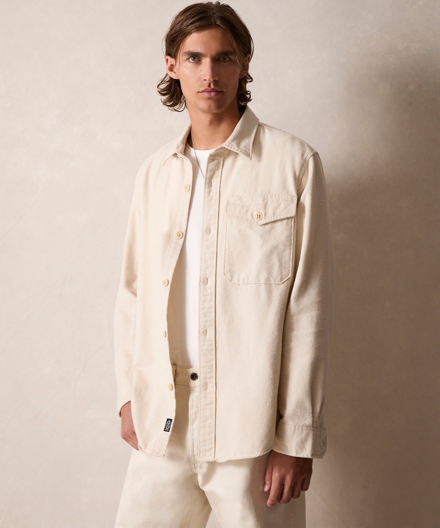Chamois Shirt in Pumice - Image 2