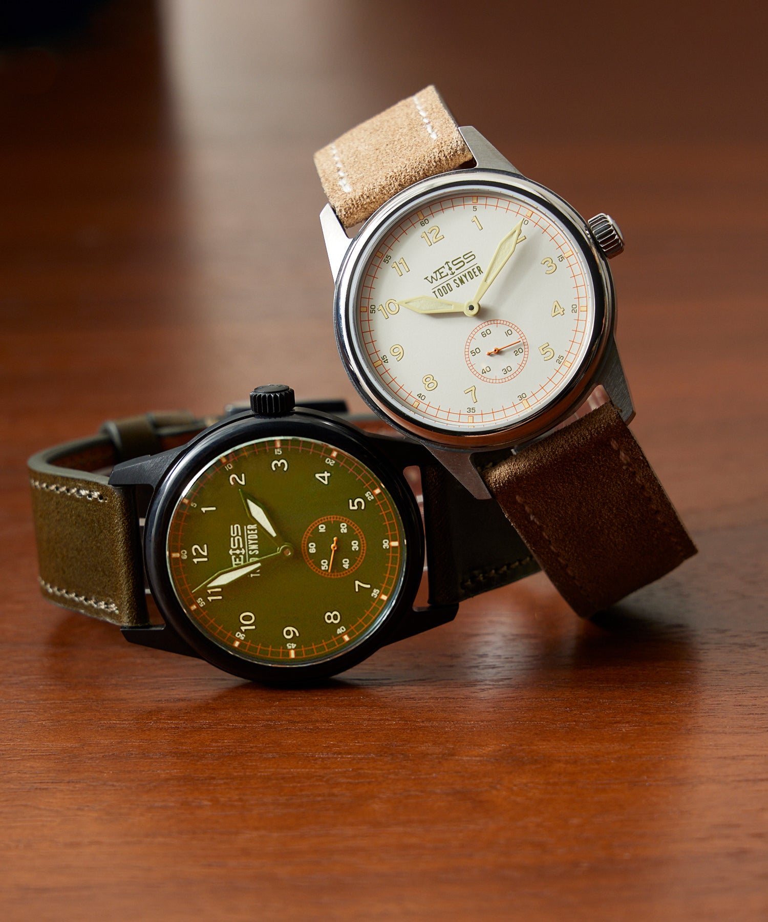 Todd Snyder x Weiss Watch Company 38MM Standard Issue Watch in Sand Storm - Image 3