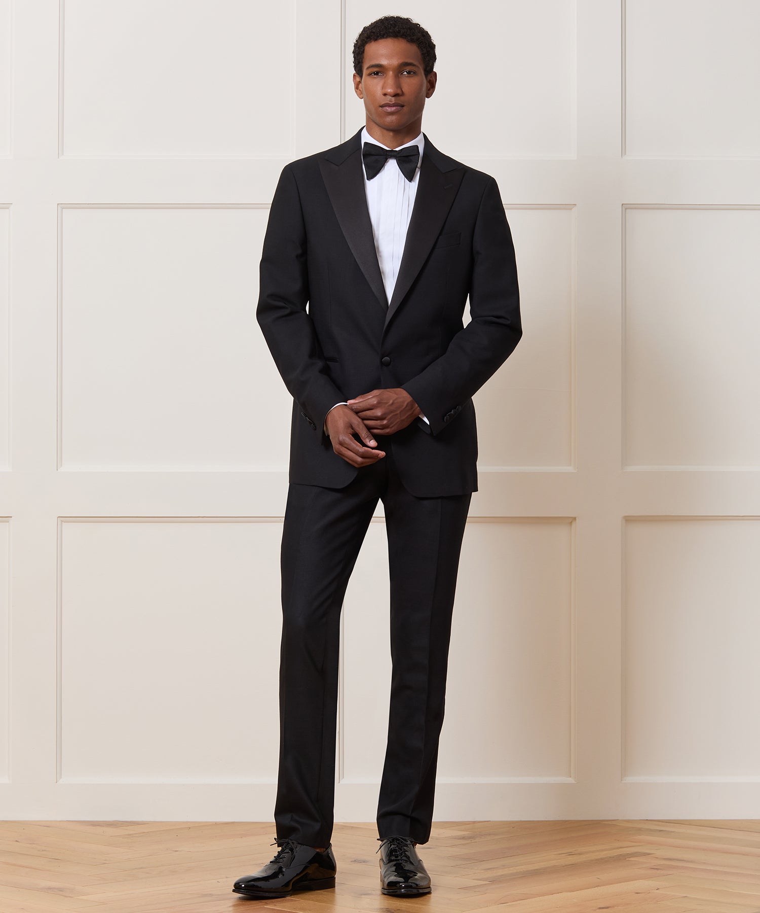 Slim Italian Wool Tuxedo Trouser - Image 3