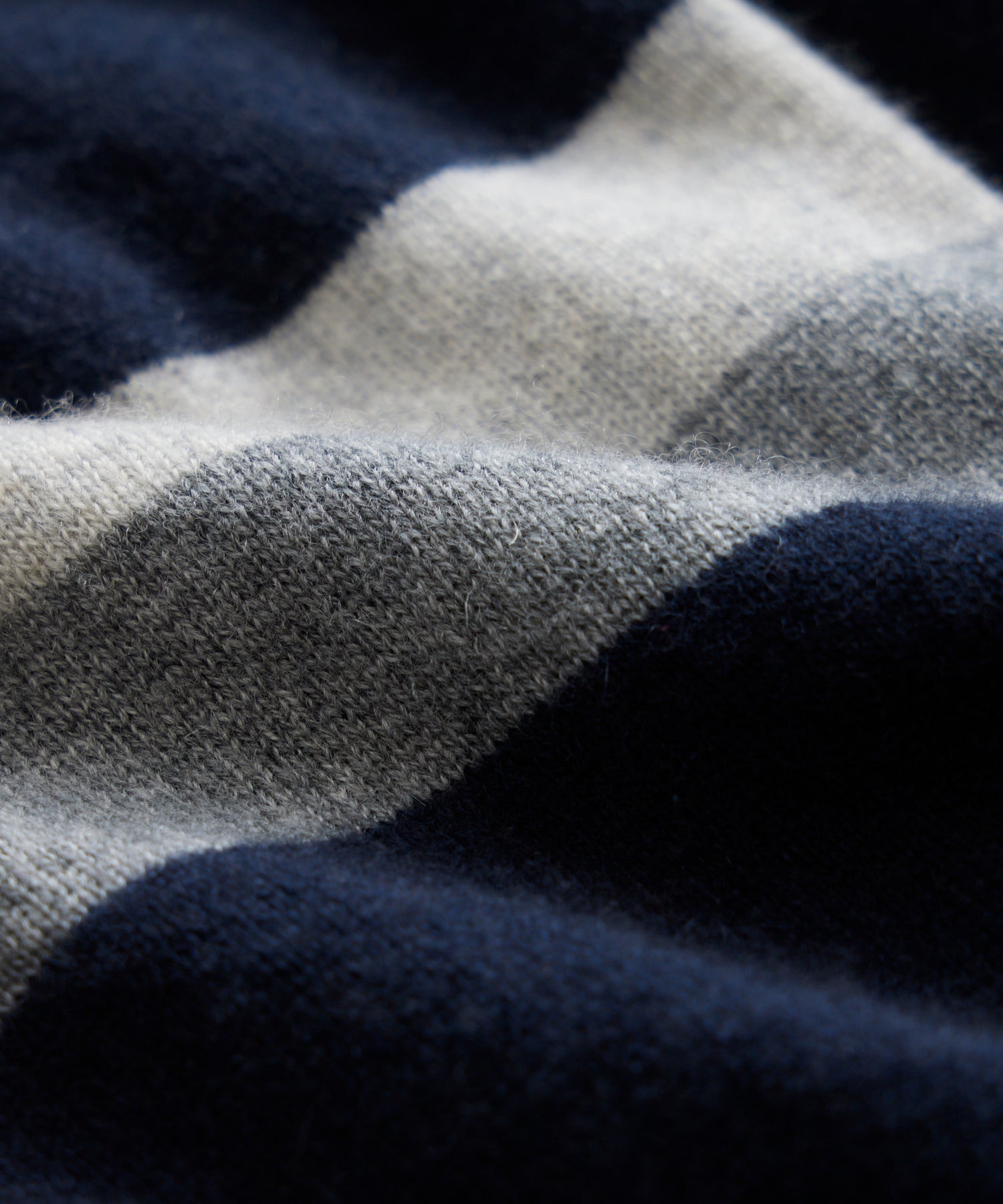 Luxe Cashmere Armstripe Cardigan in Navy - Image 2