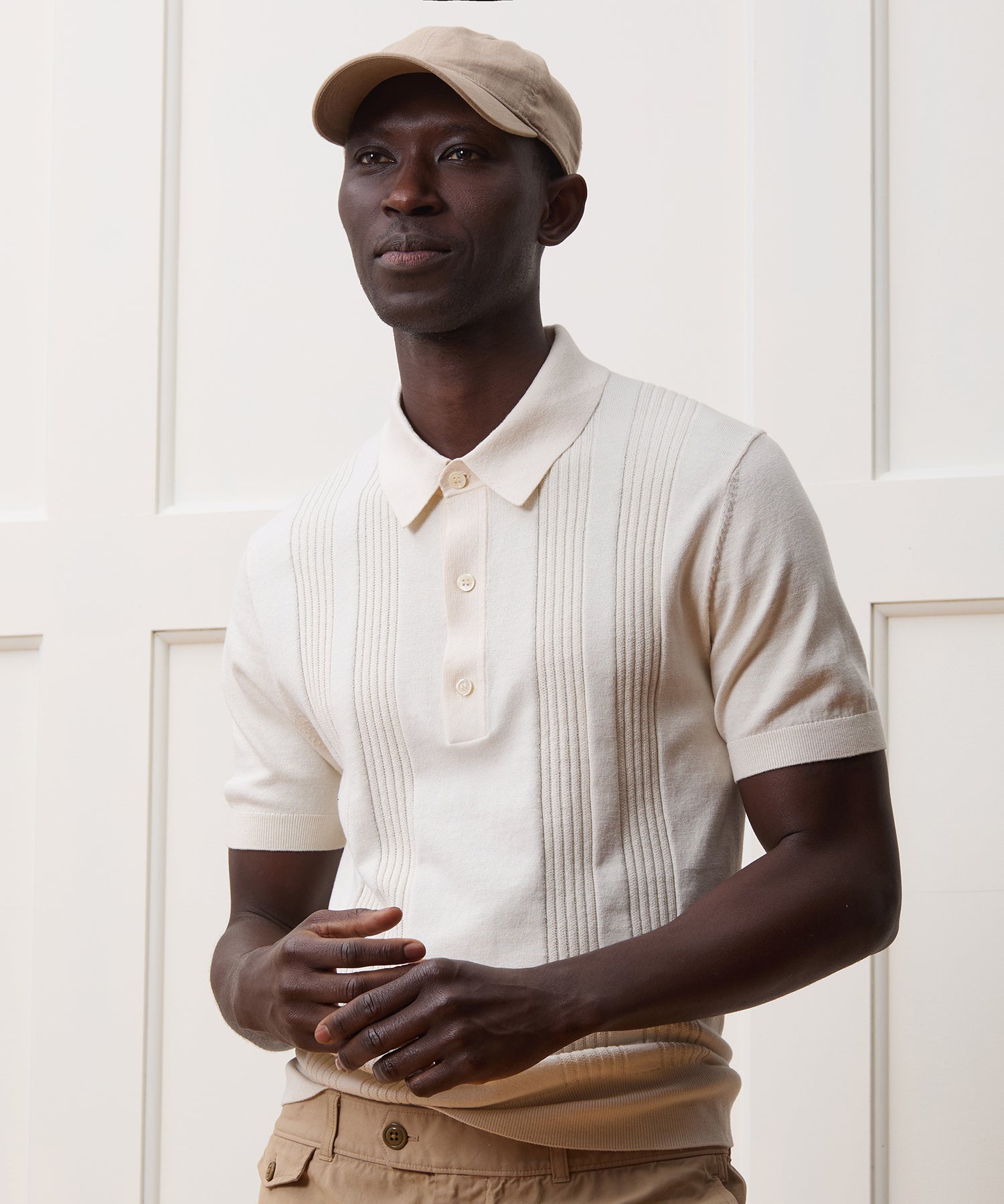 Silk-Cotton Ribbed Sweater Polo - Image 2