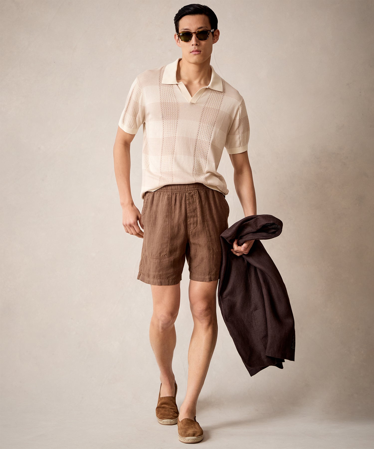 Mesh Silk-Cotton Montauk Sweater Polo - Image 2
