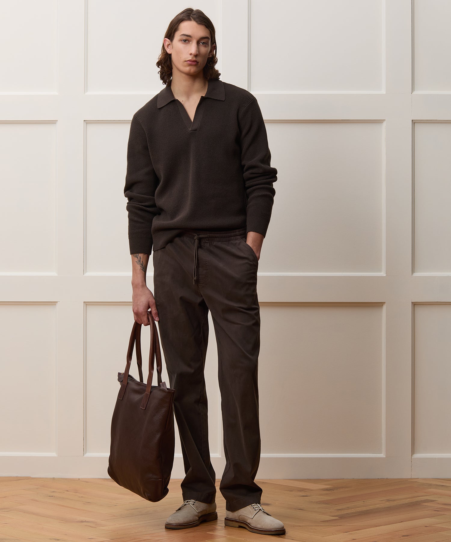 Straight Fit Cotton Weekend Pant - Image 3