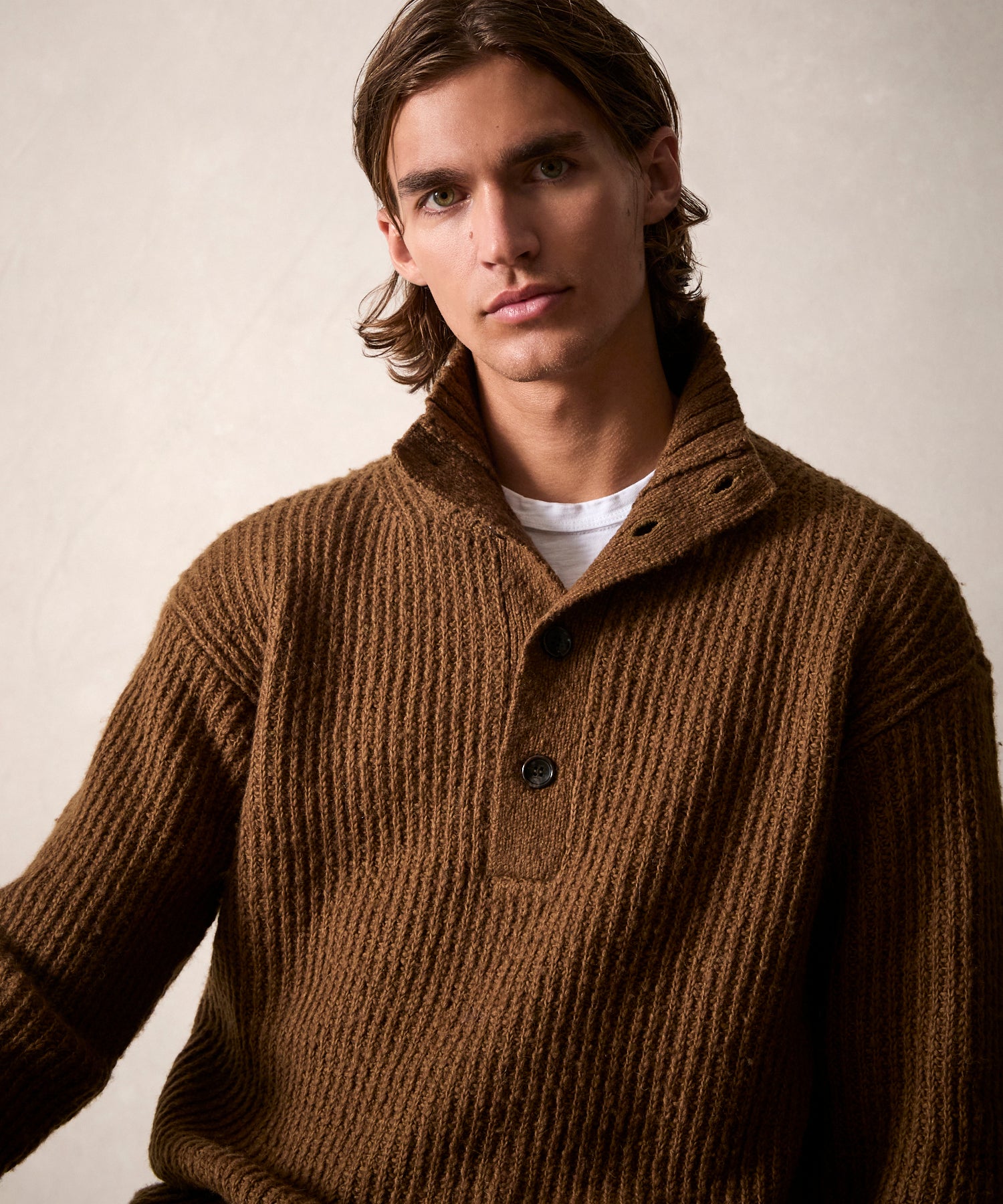 Popover Sweater in Camel - Image 2