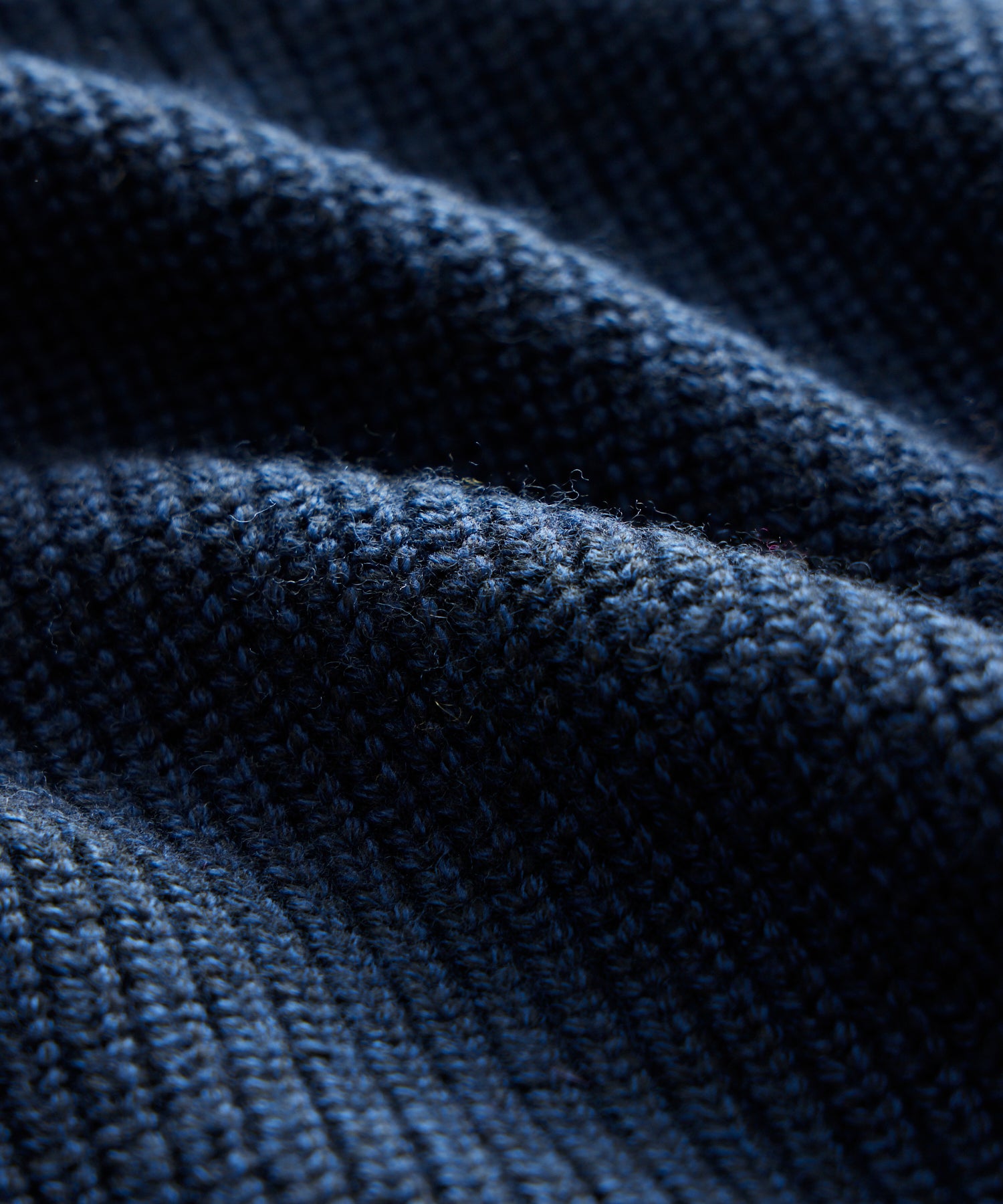 Merino Half-Zip Sweater in Navy - Image 3