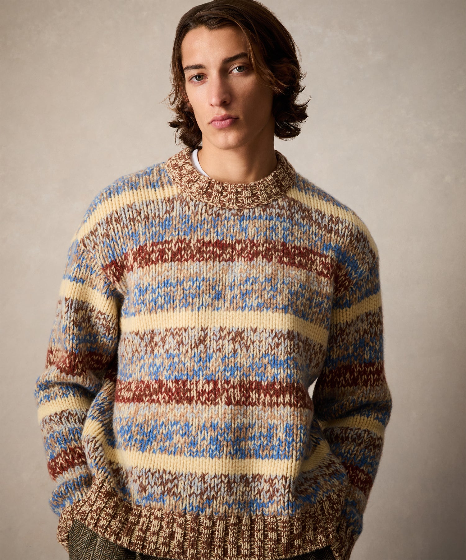 Moulin?? Striped Crewneck Sweater in Blue Toile - Image 2