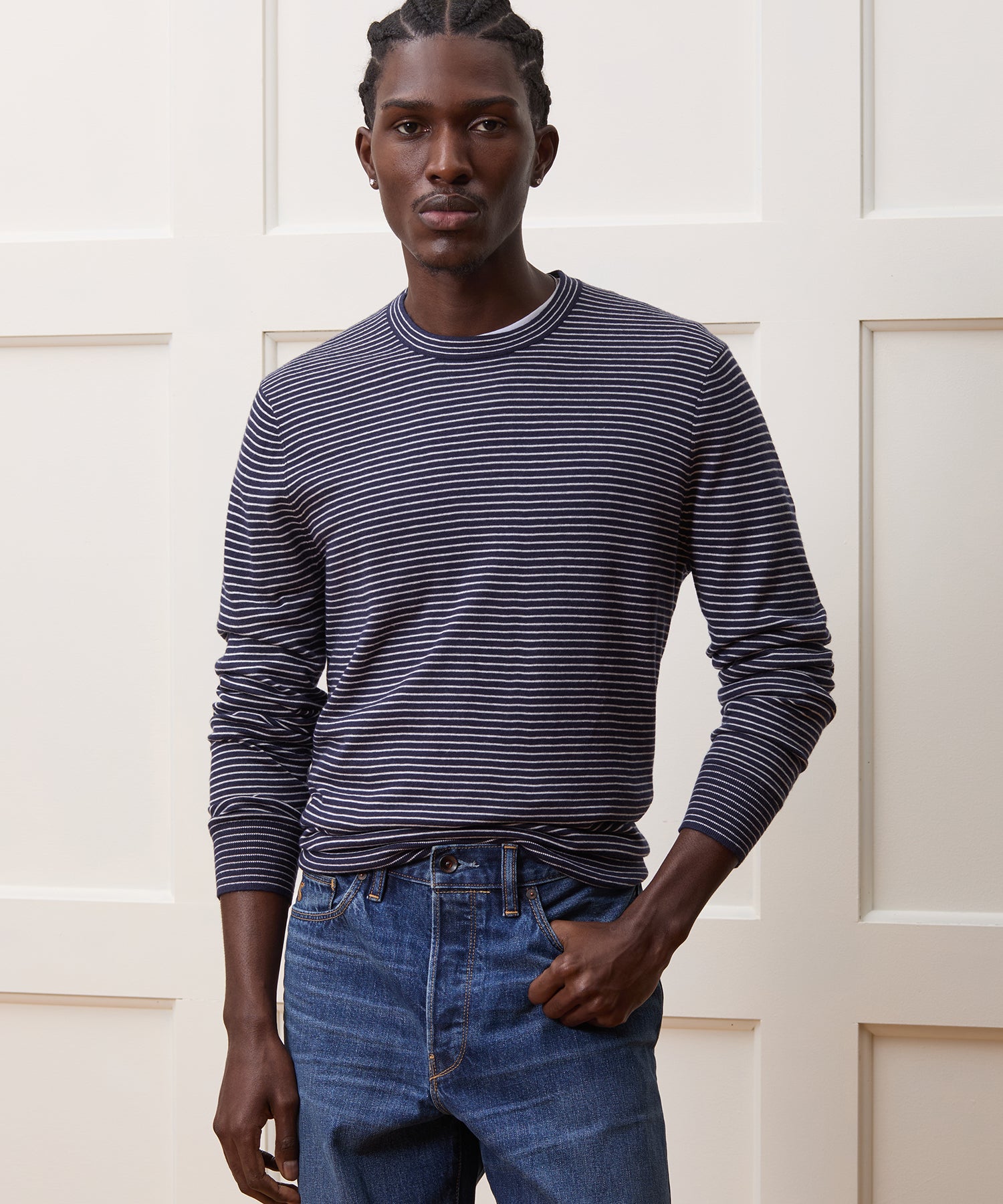 Silk-Cashmere Crewneck Sweater - Image 2