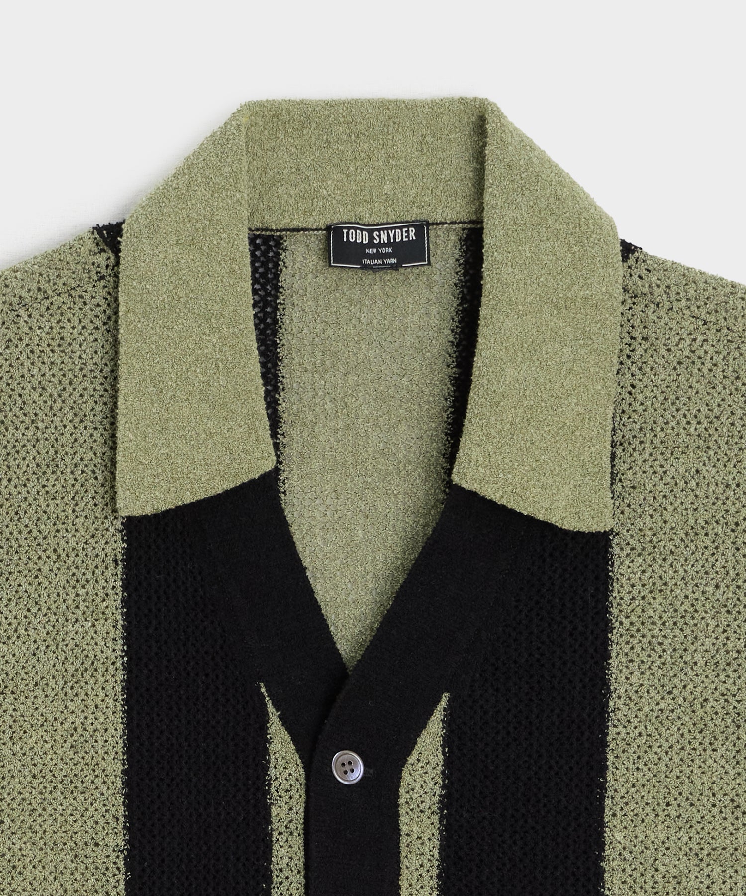Cropped Boucle Sweater Polo - Image 6