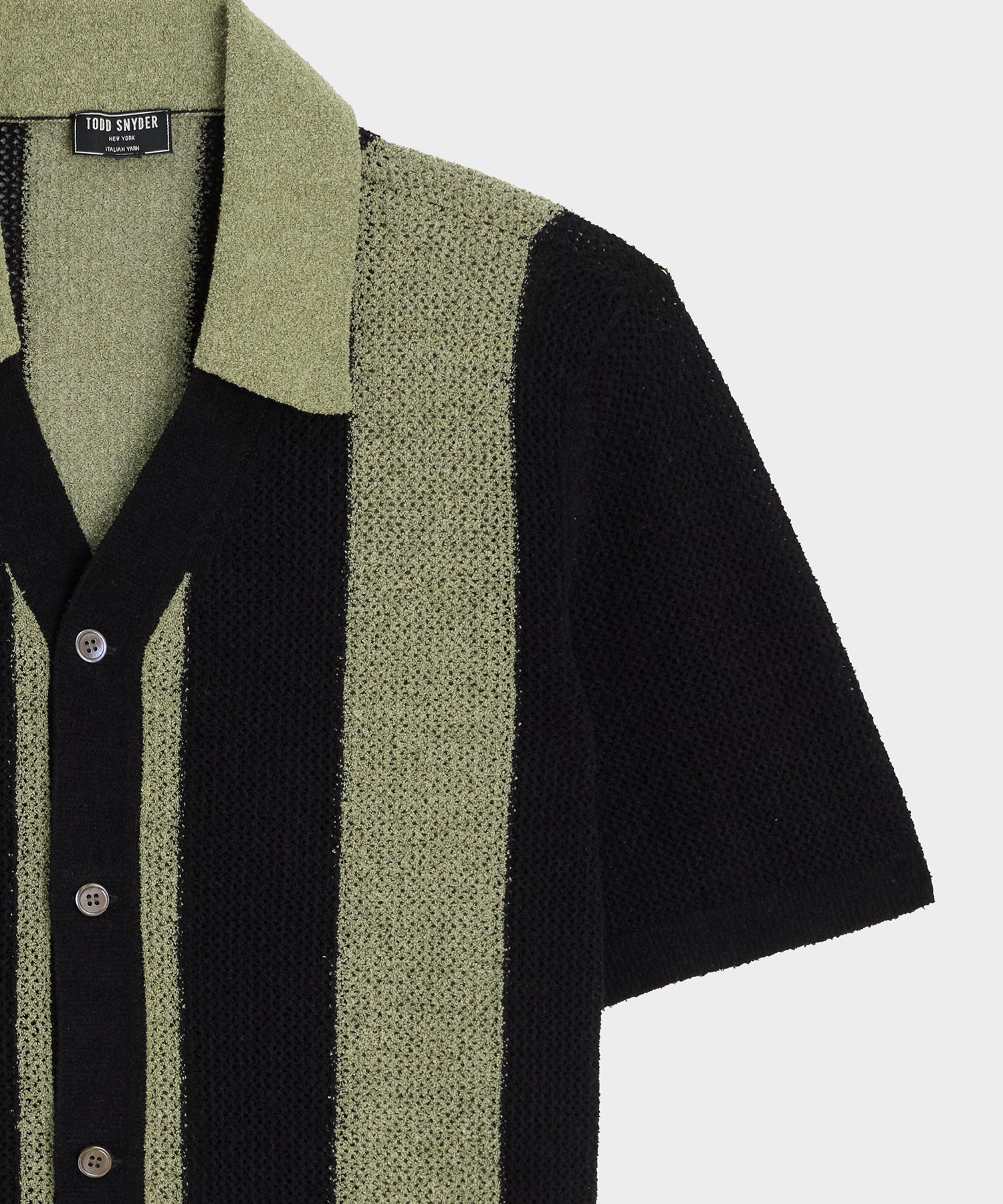 Cropped Boucle Sweater Polo - Image 7