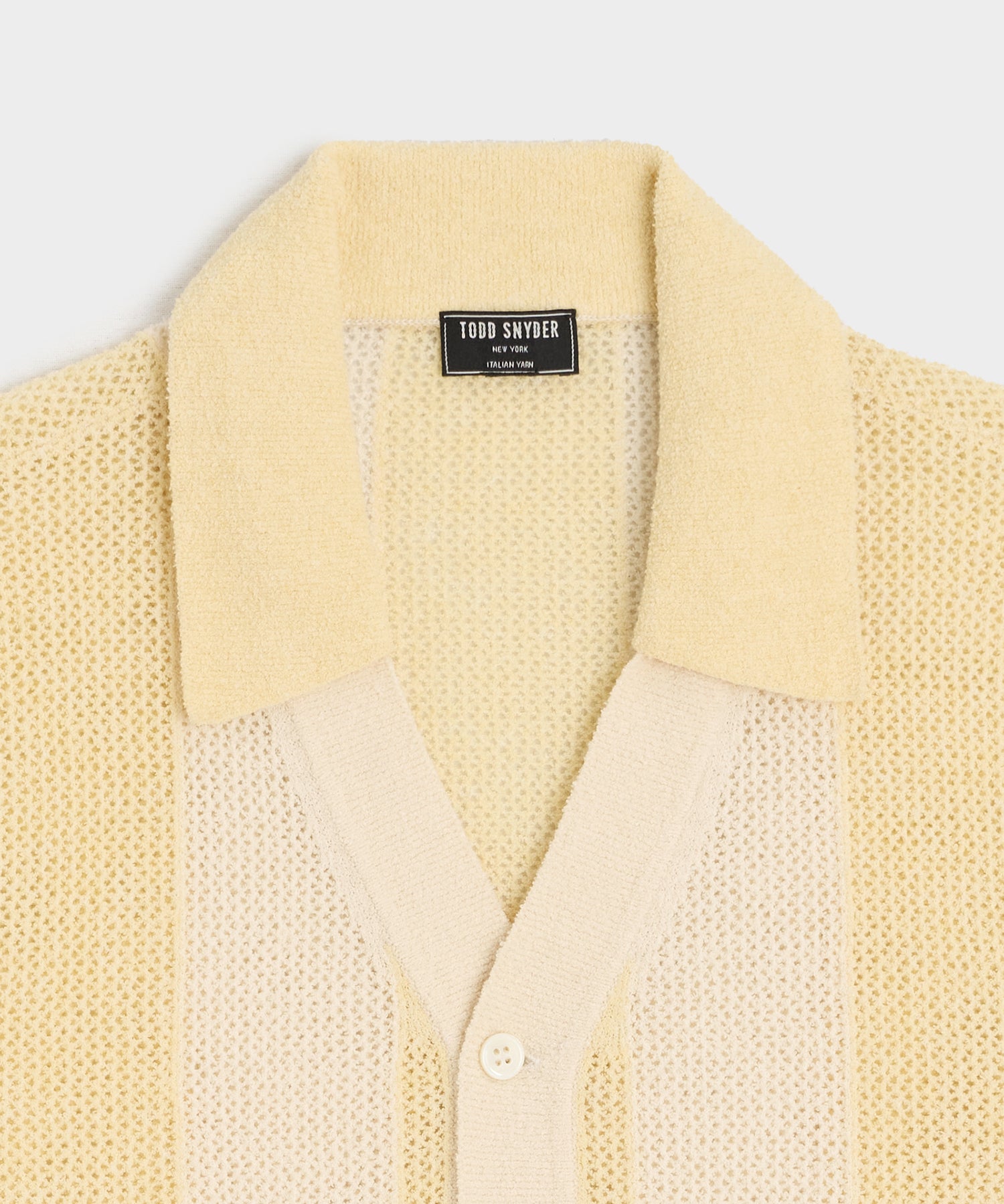 Cropped Boucle Sweater Polo - Image 6
