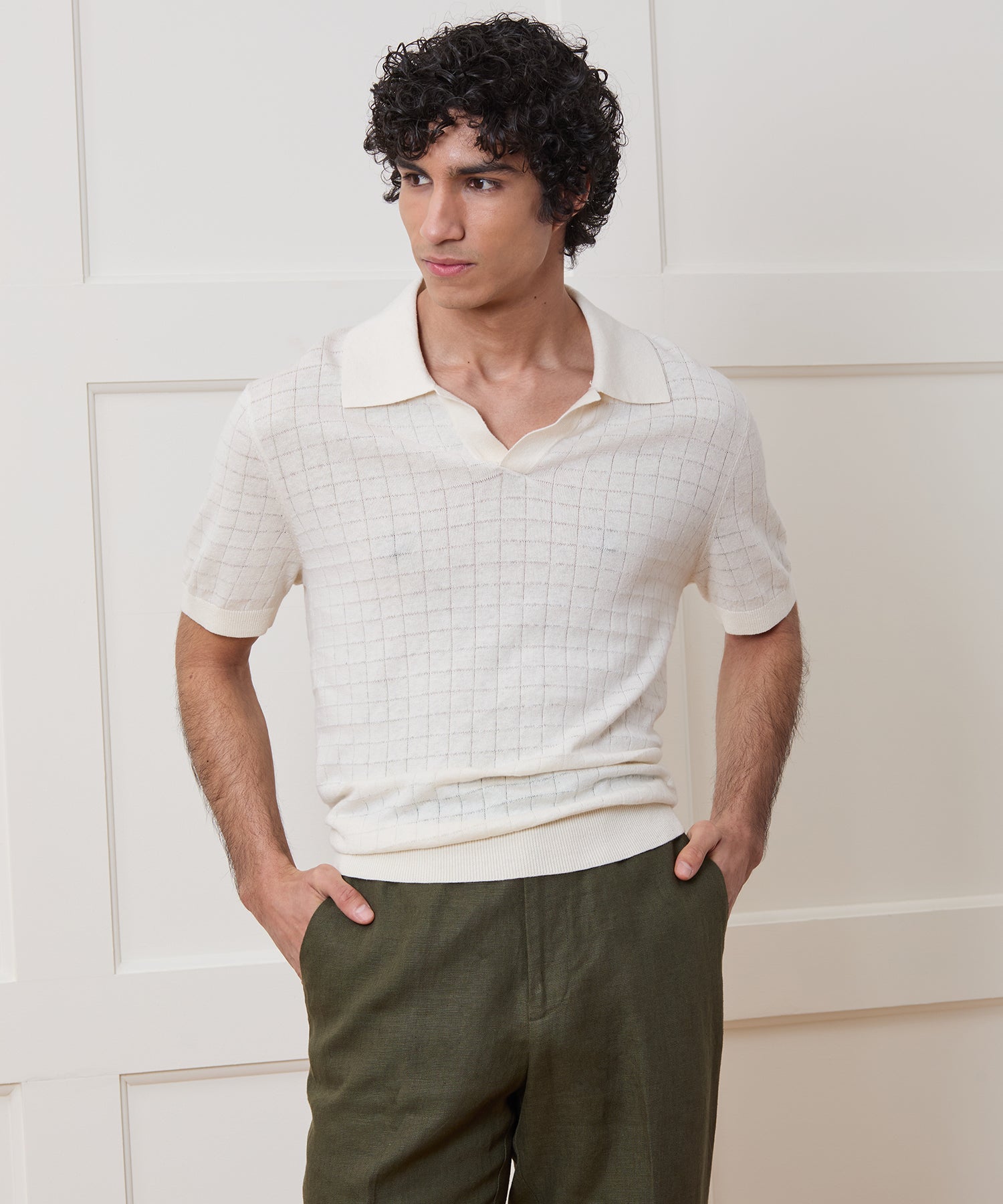 Linen Montauk Sweater Polo - Image 2