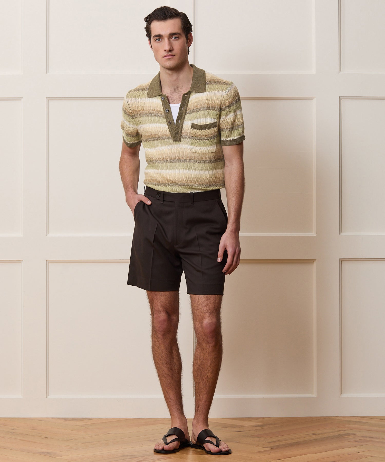 7 Italian Gabardine Tab Short - Image 3