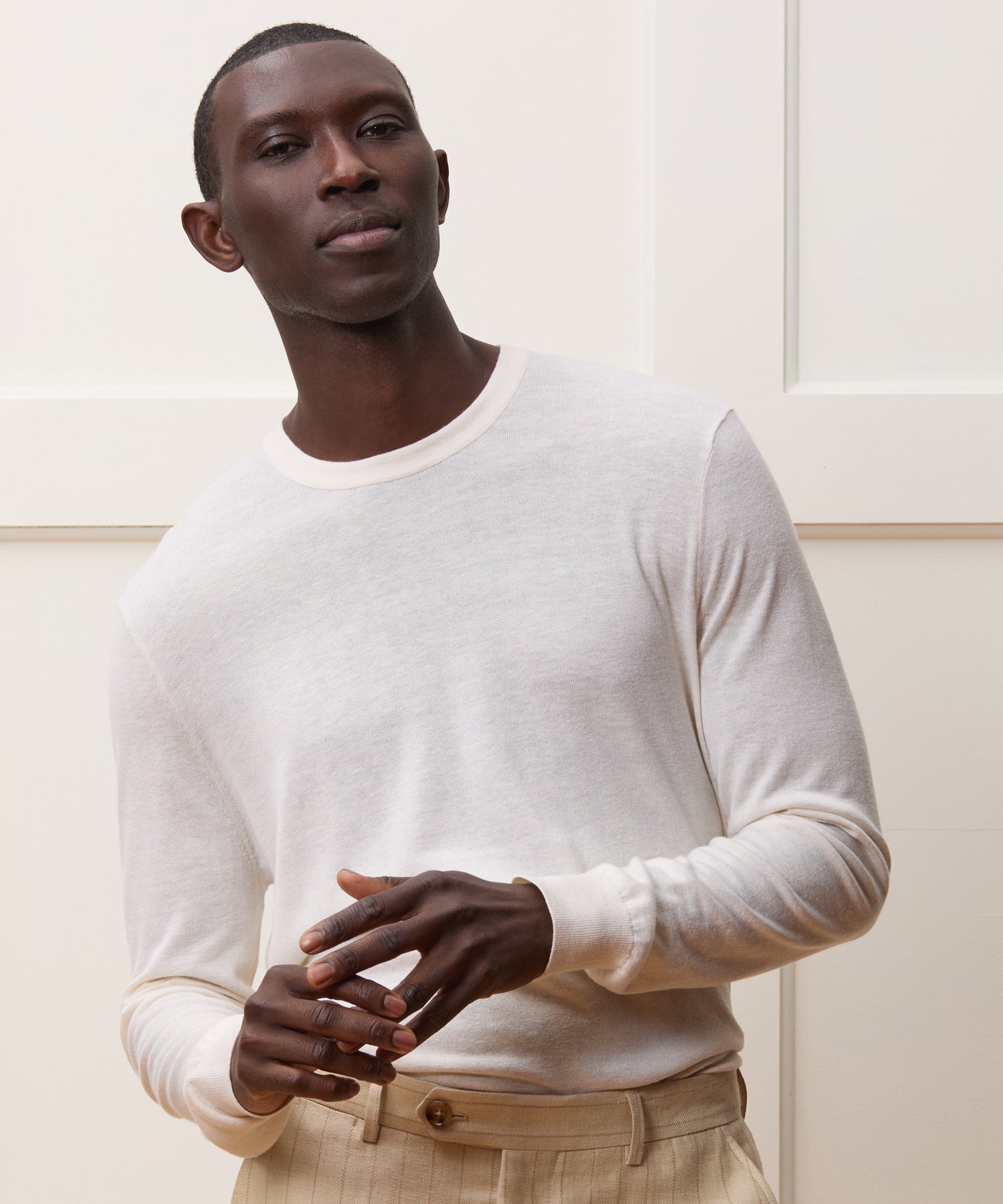 Silk-Cashmere Crewneck Sweater - Image 2
