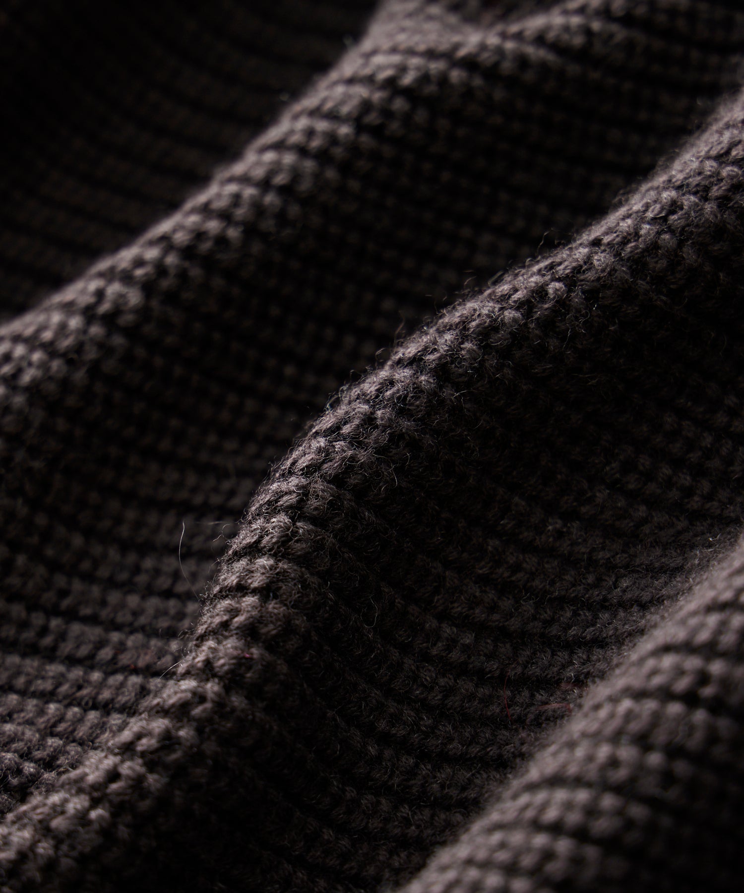 MERINO FULL ZIP SWEATER-Brown - Image 2
