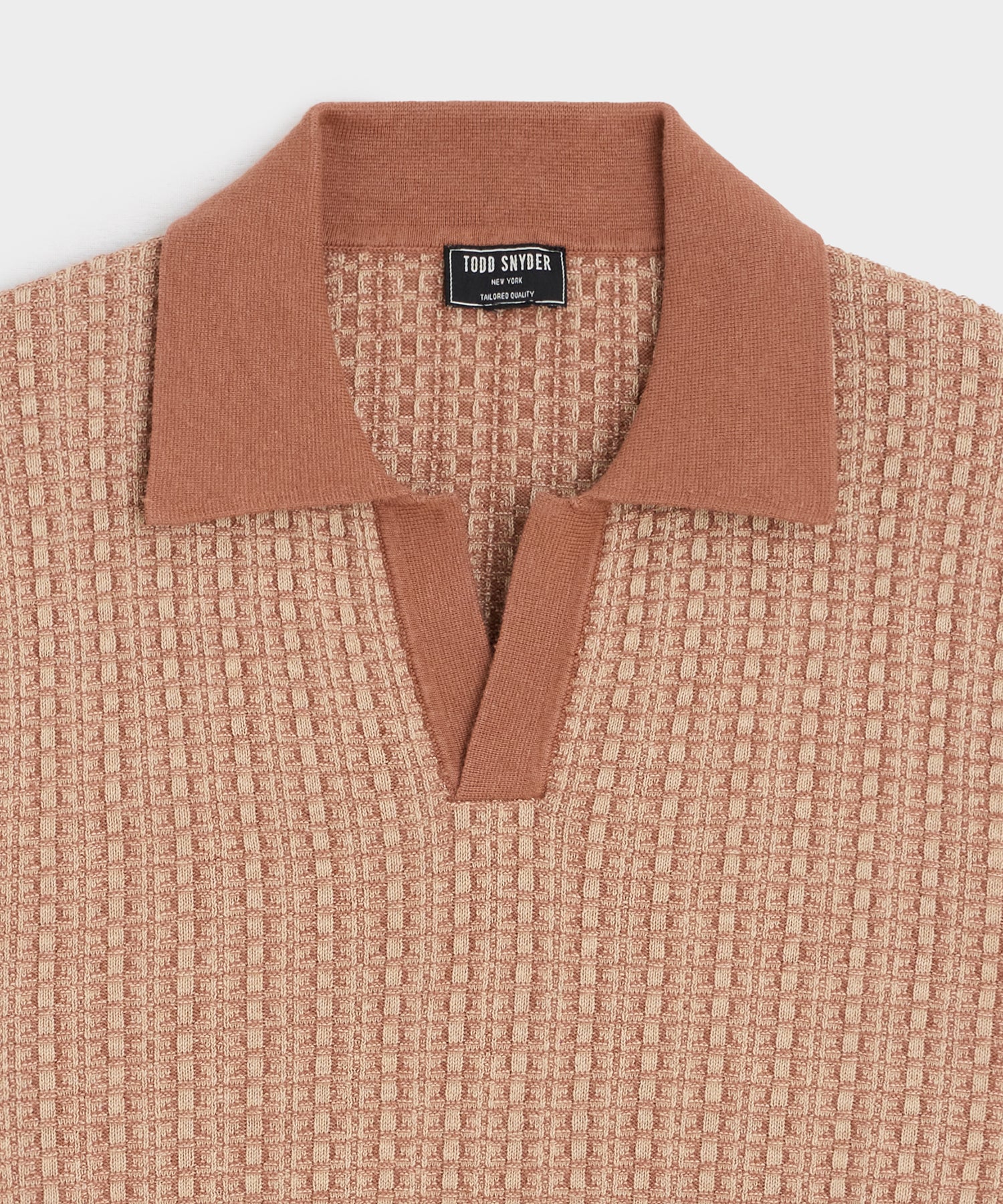 Linen Geometric Montauk Sweater Polo - Image 6