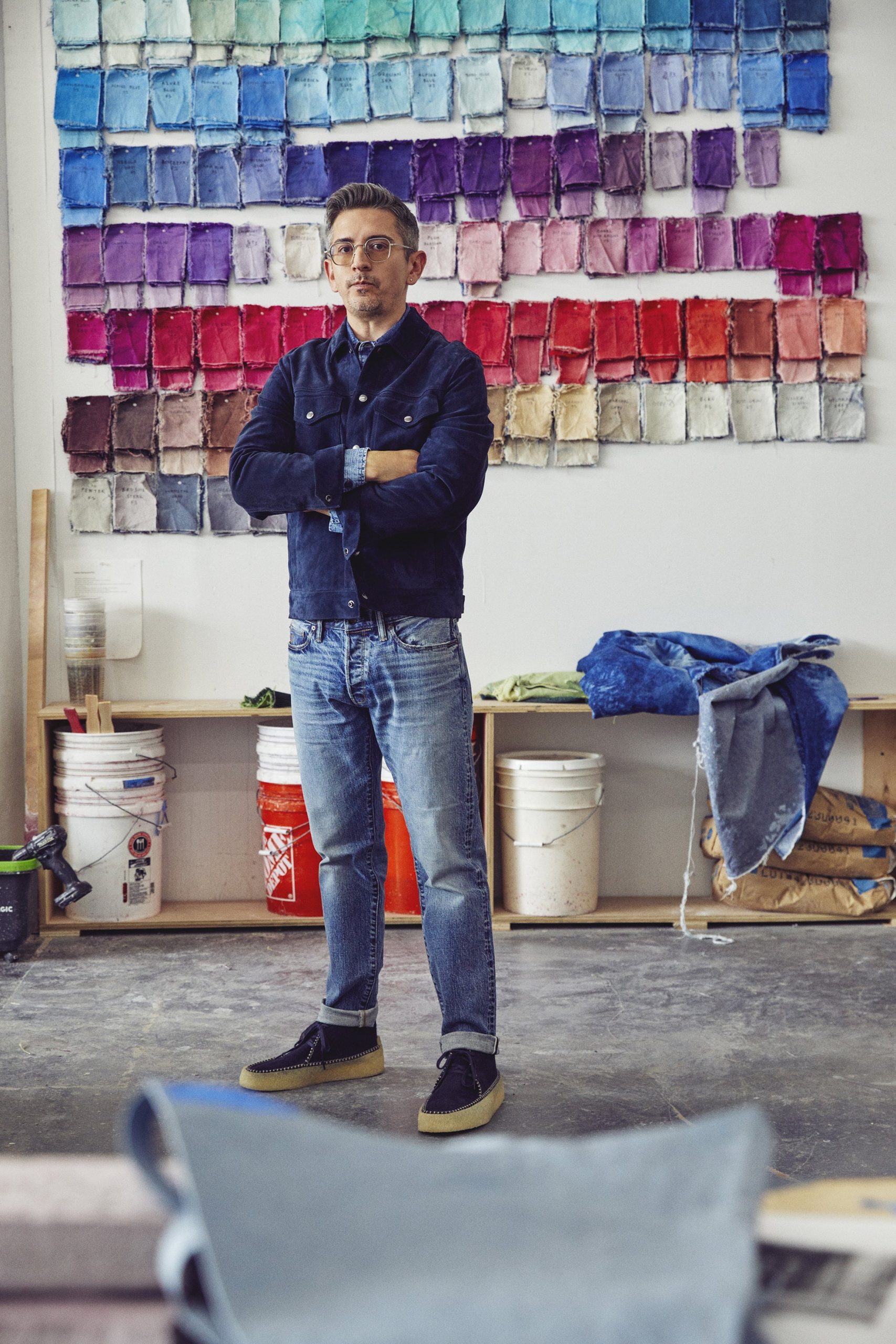 Todd Snyder X Clarks Originals Caravan Boot in Navy - Image 9