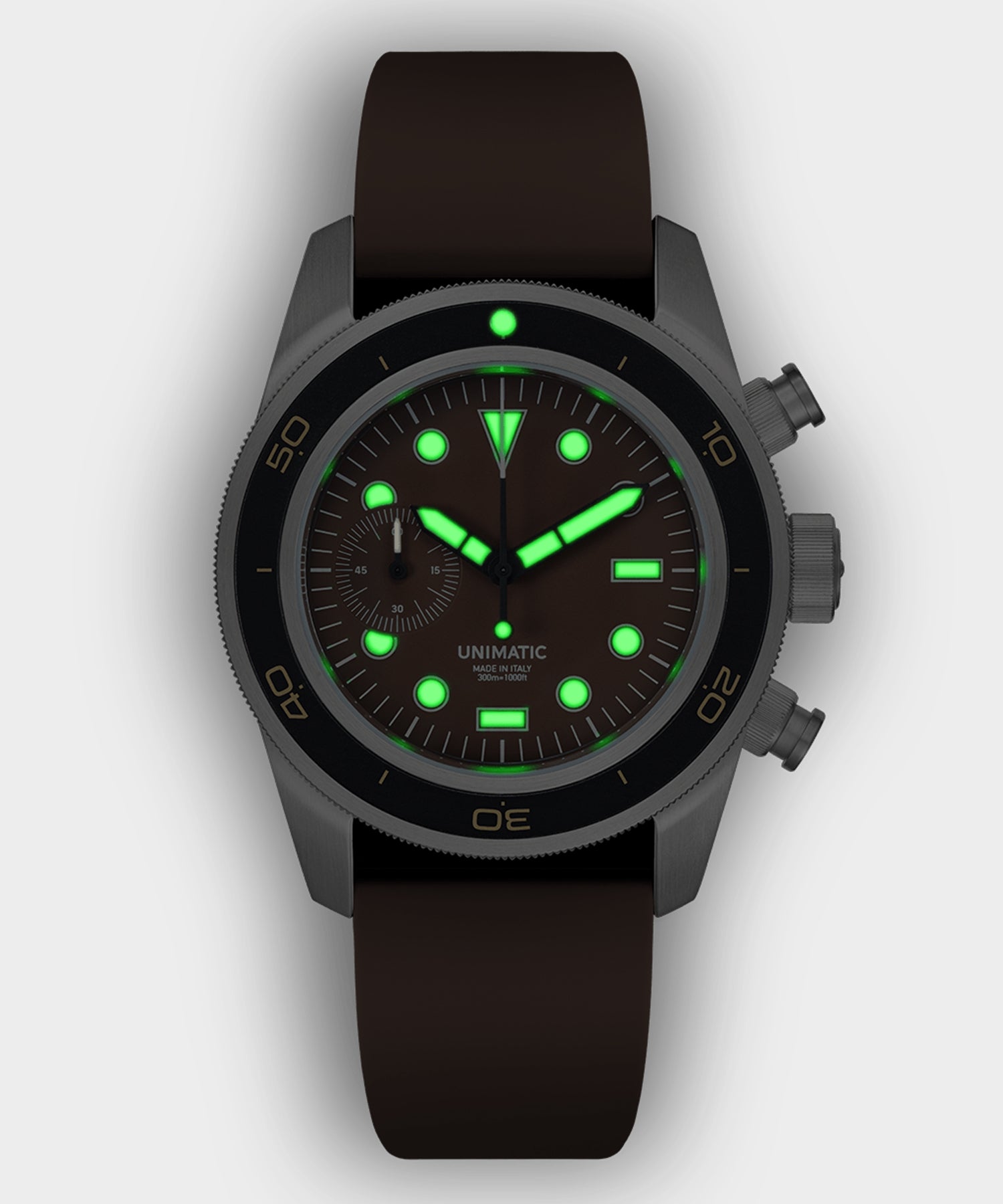 Unimatic U3-DHBR Heritage Chronograph Diver Watch - Image 2