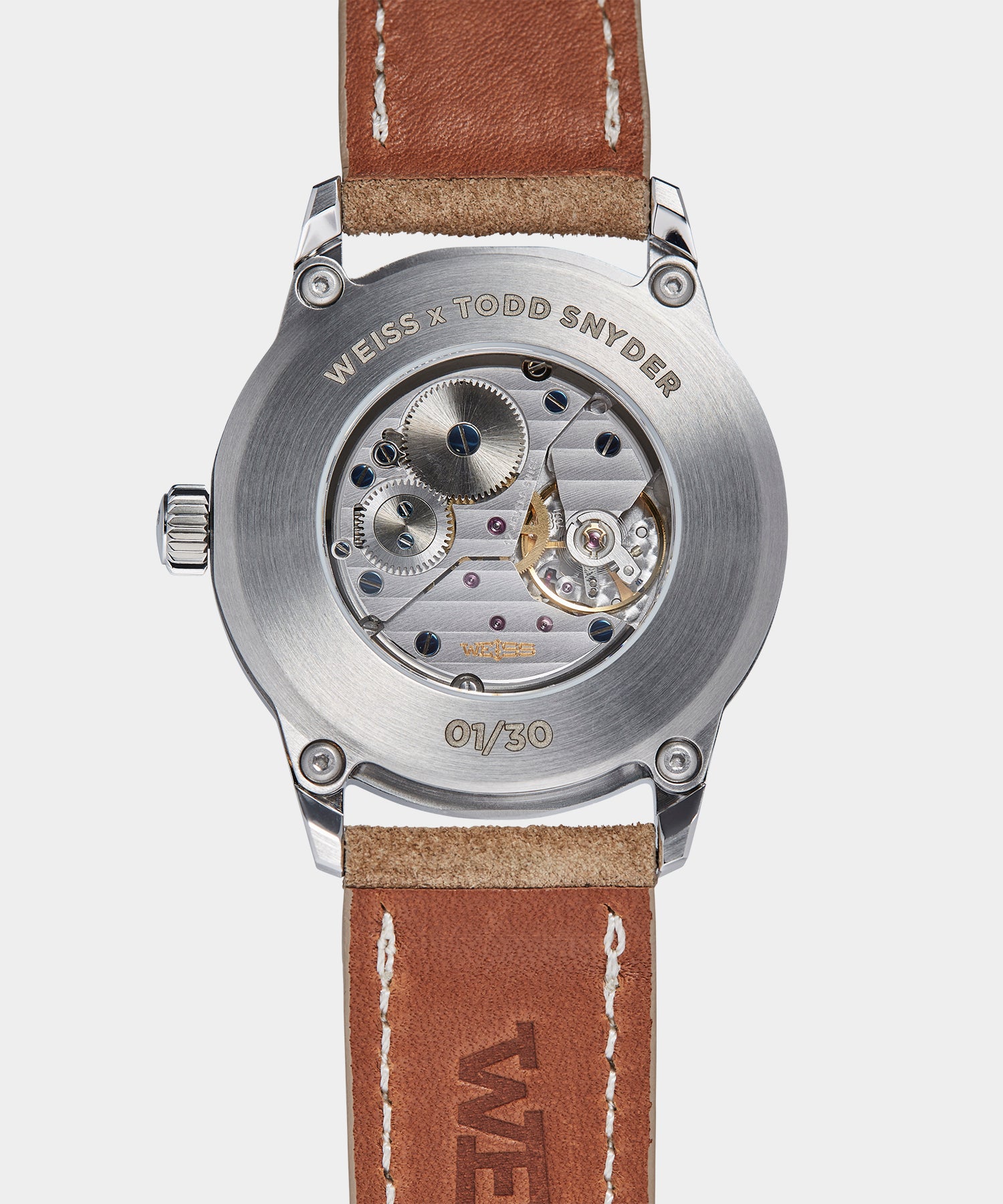 Todd Snyder x Weiss Watch Company 38MM Standard Issue Watch in Sand Storm - Image 6