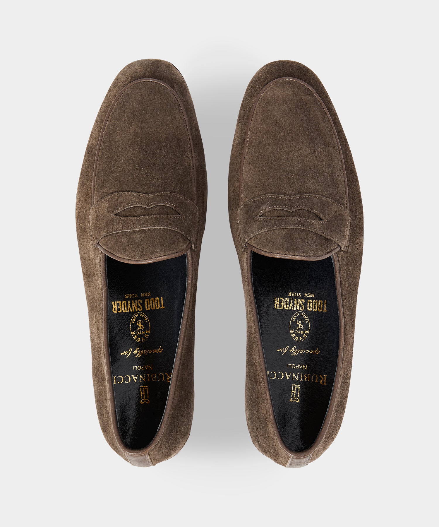 Todd Snyder X Rubinacci Unlined Suede Penny Loafer - Image 3