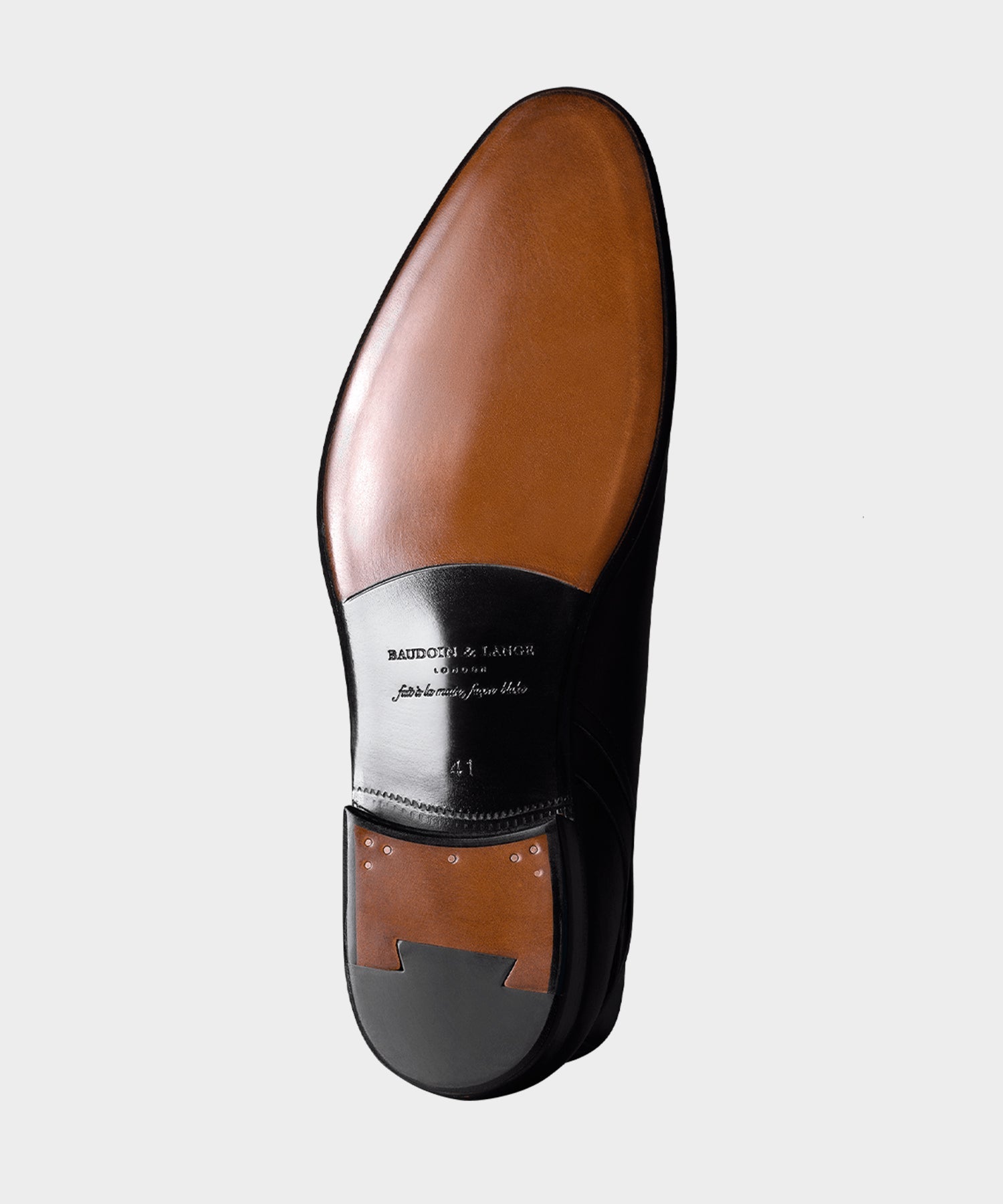 Baudoin & Lange Leather Grand Fleurus Penny Loafer in Brown - Image 4