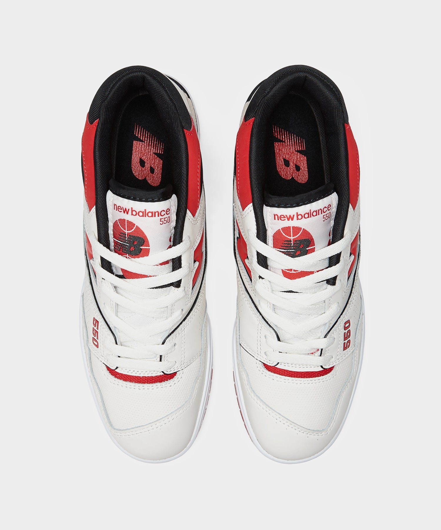 New Balance 550 in True Red and Black - Image 6