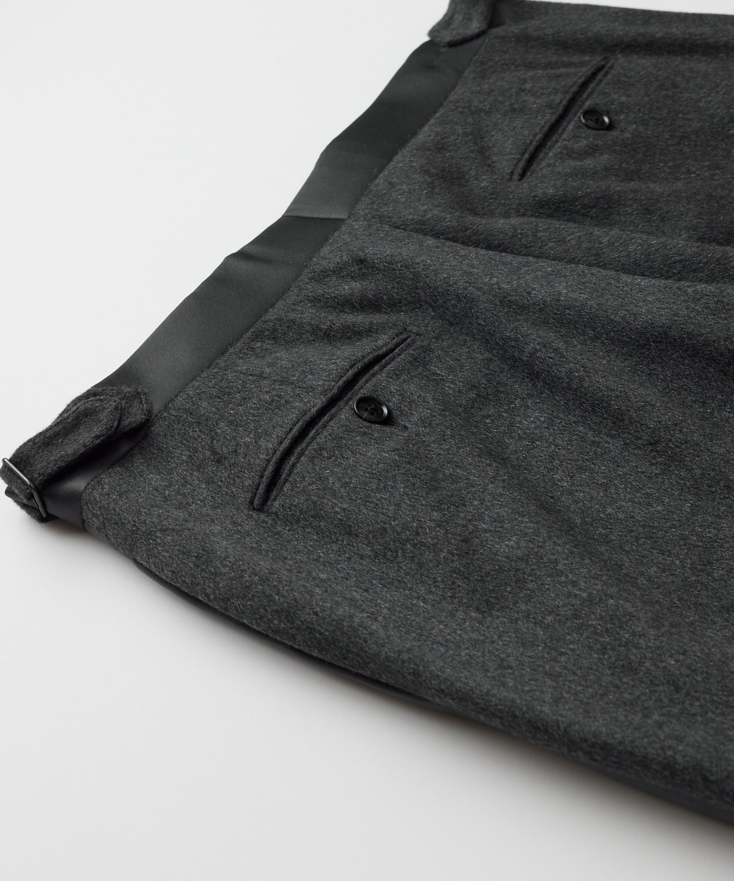 Slim Italian Cashmere Tuxedo Trouser - Image 7