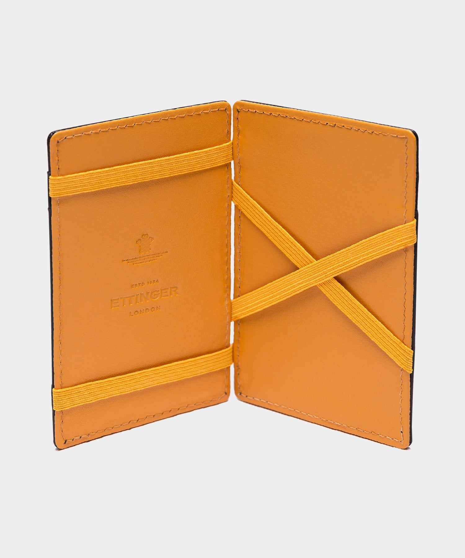 Ettinger Bridle Hide Magic Card Wallet In Black - Image 2